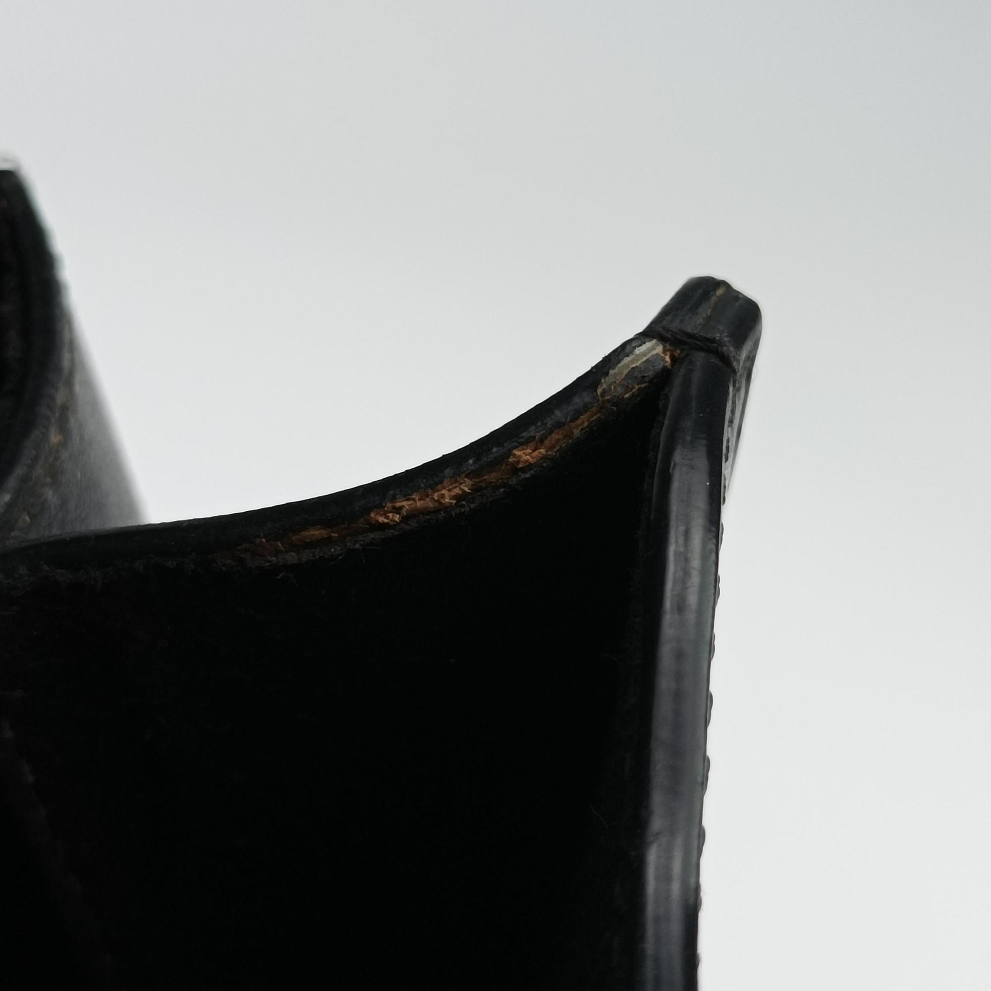 Pre-owned Givenchy Pandora Box Logo Strap Black Leather  shoulderbag | stylenewstar
