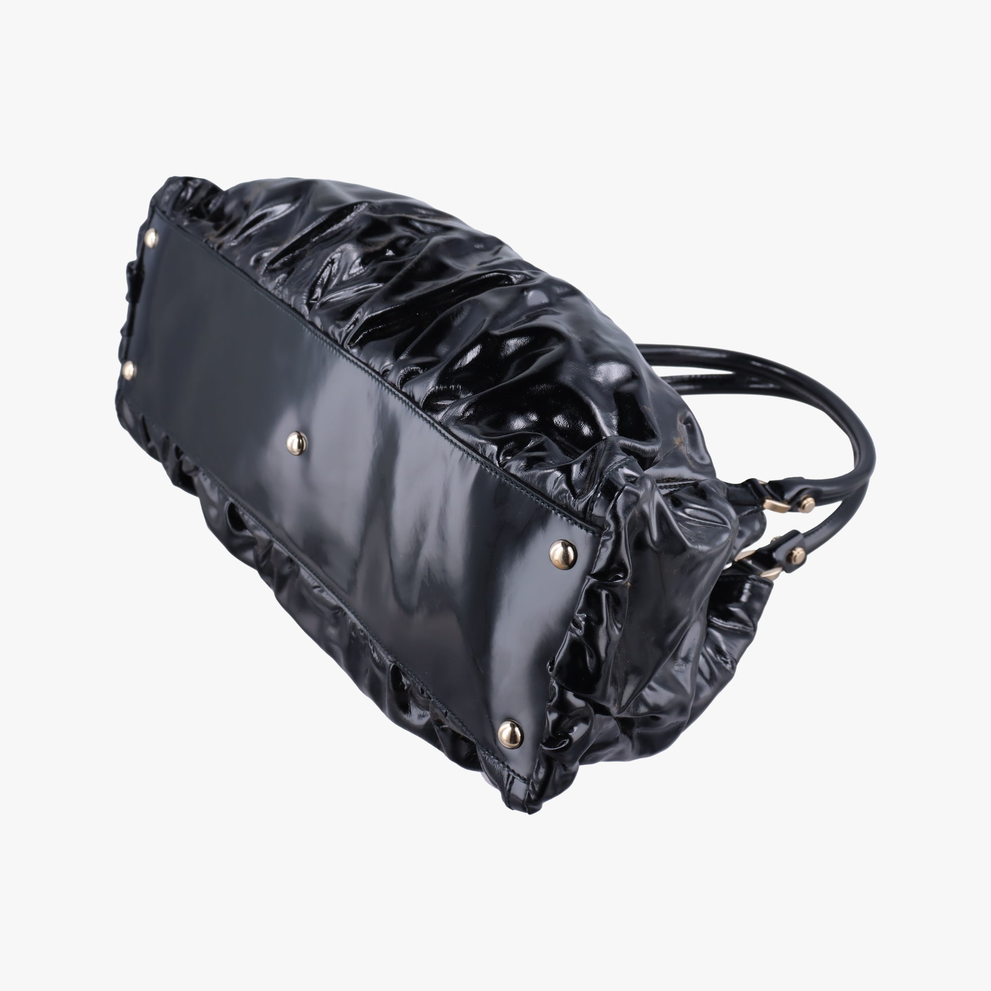 Secondhand Gucci Abbey D-Ring Black enamel  handbag | stylenewstar