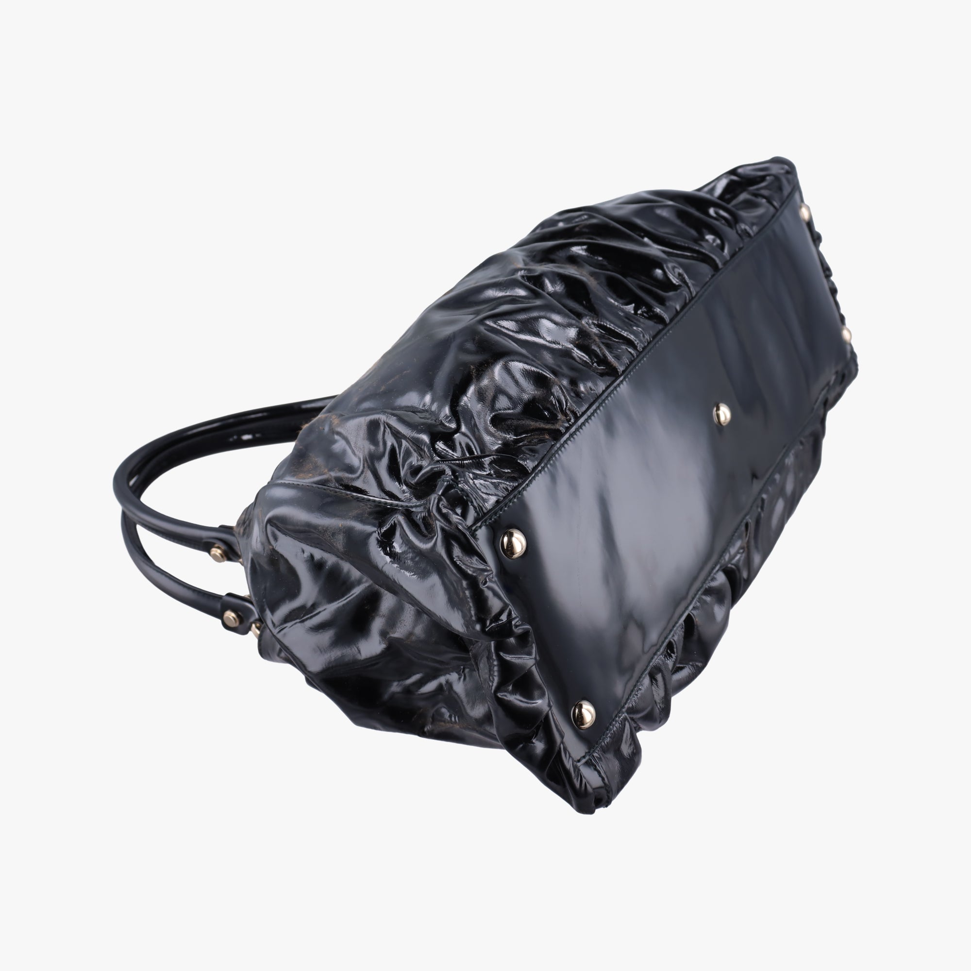 Secondhand Gucci Abbey D-Ring Black enamel  handbag | stylenewstar