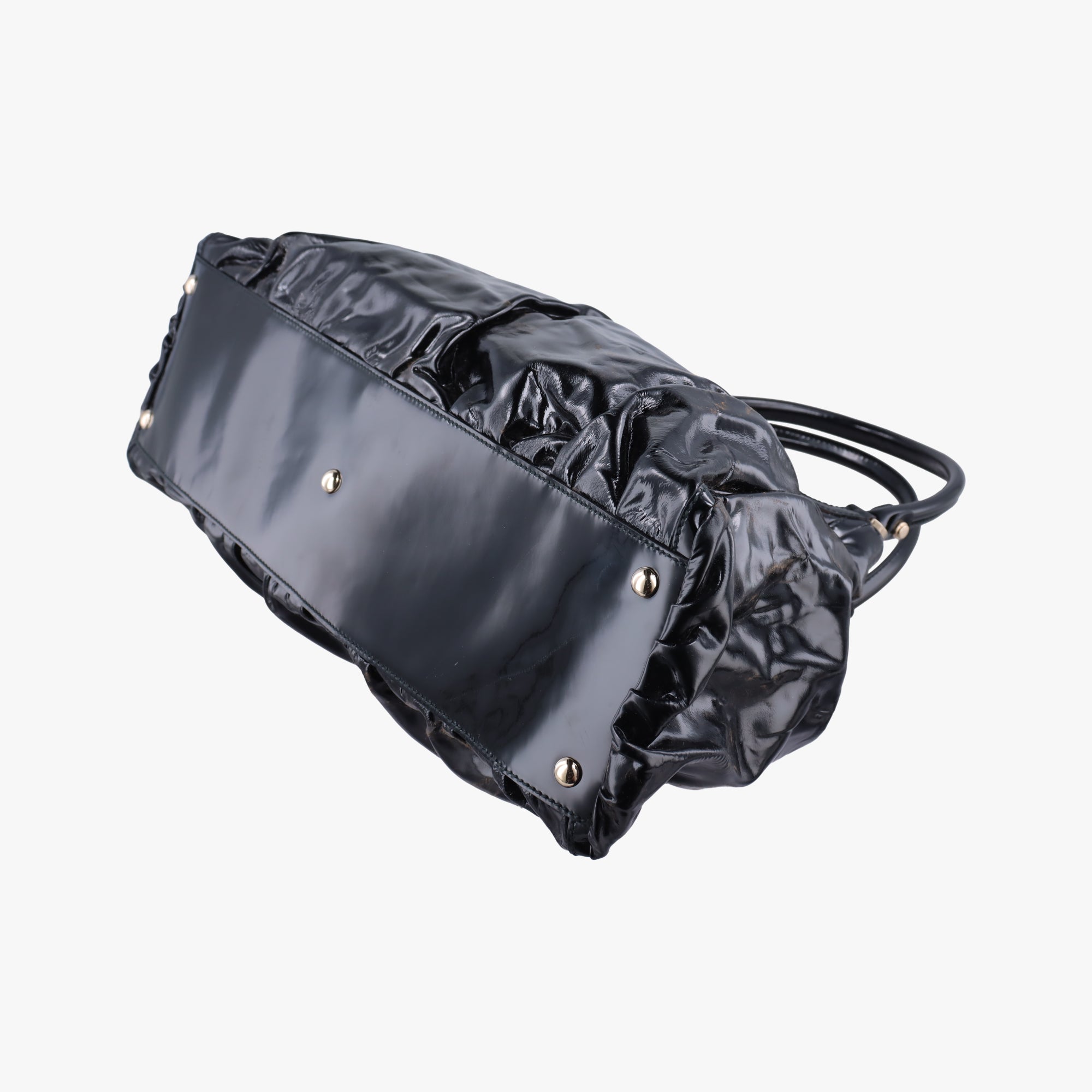 Secondhand Gucci Abbey D-Ring Black enamel  handbag | stylenewstar