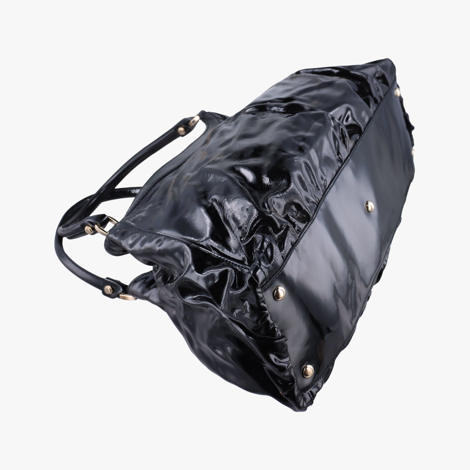 Secondhand Gucci Abbey D-Ring Black enamel  handbag | stylenewstar