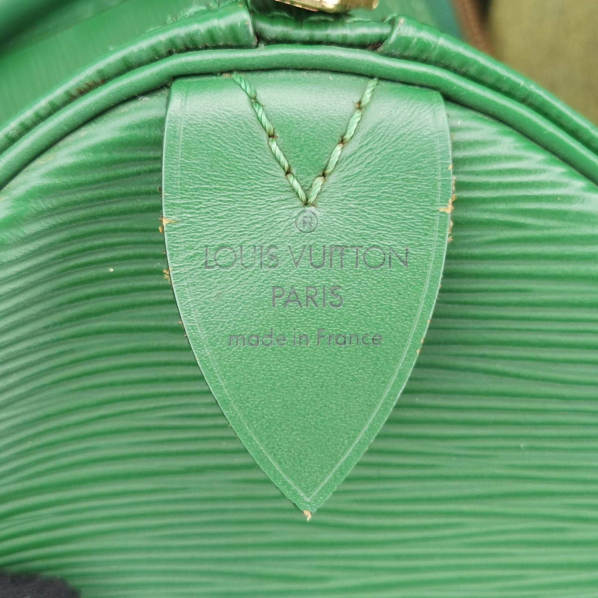 Pre-owned Louis Vuitton Keepall 45 Borneo Green epi M42974 handbag | stylenewstar