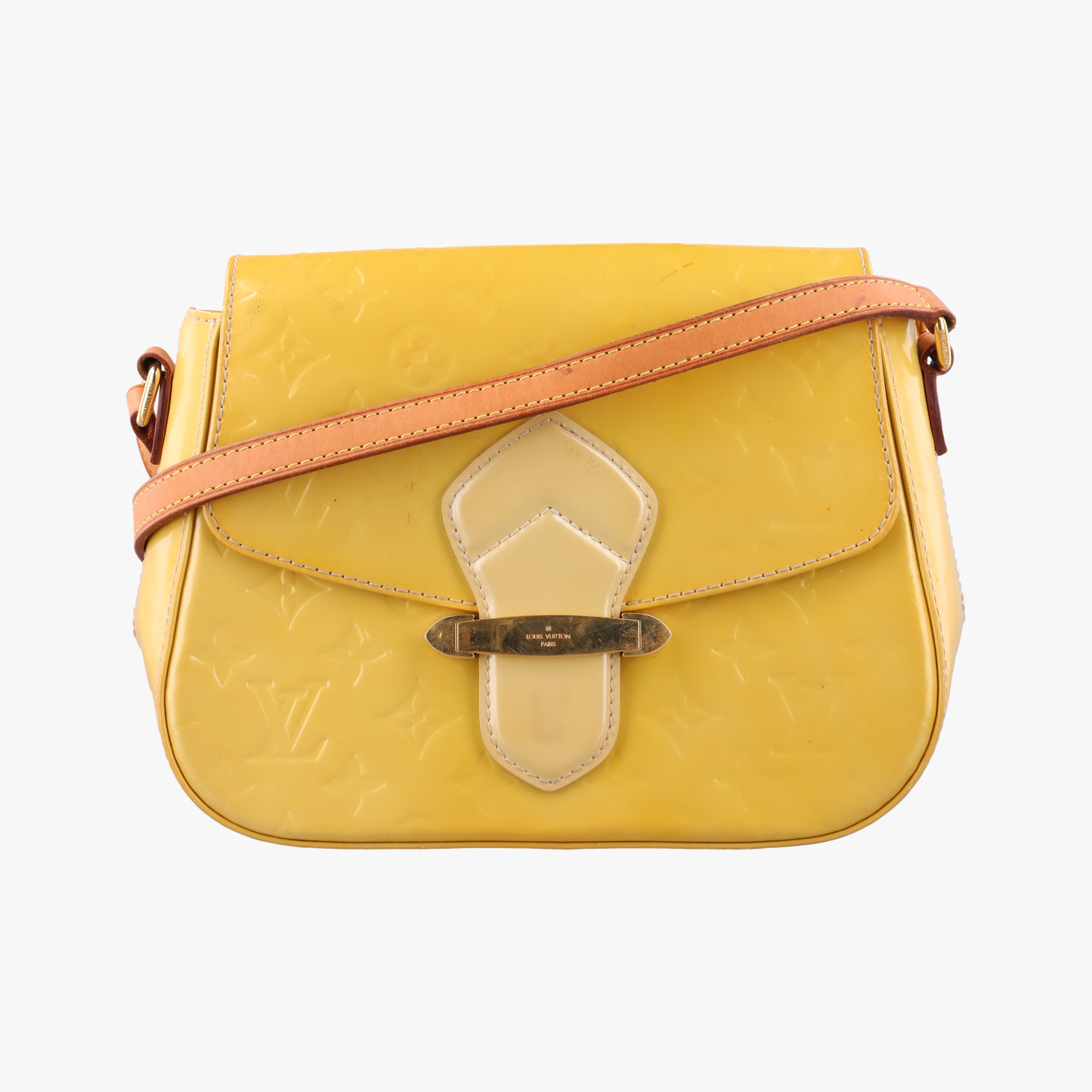 Vintage Louis Vuitton Bellflower PM Yellow Vernis M91731 shoulderbag | stylenewstar