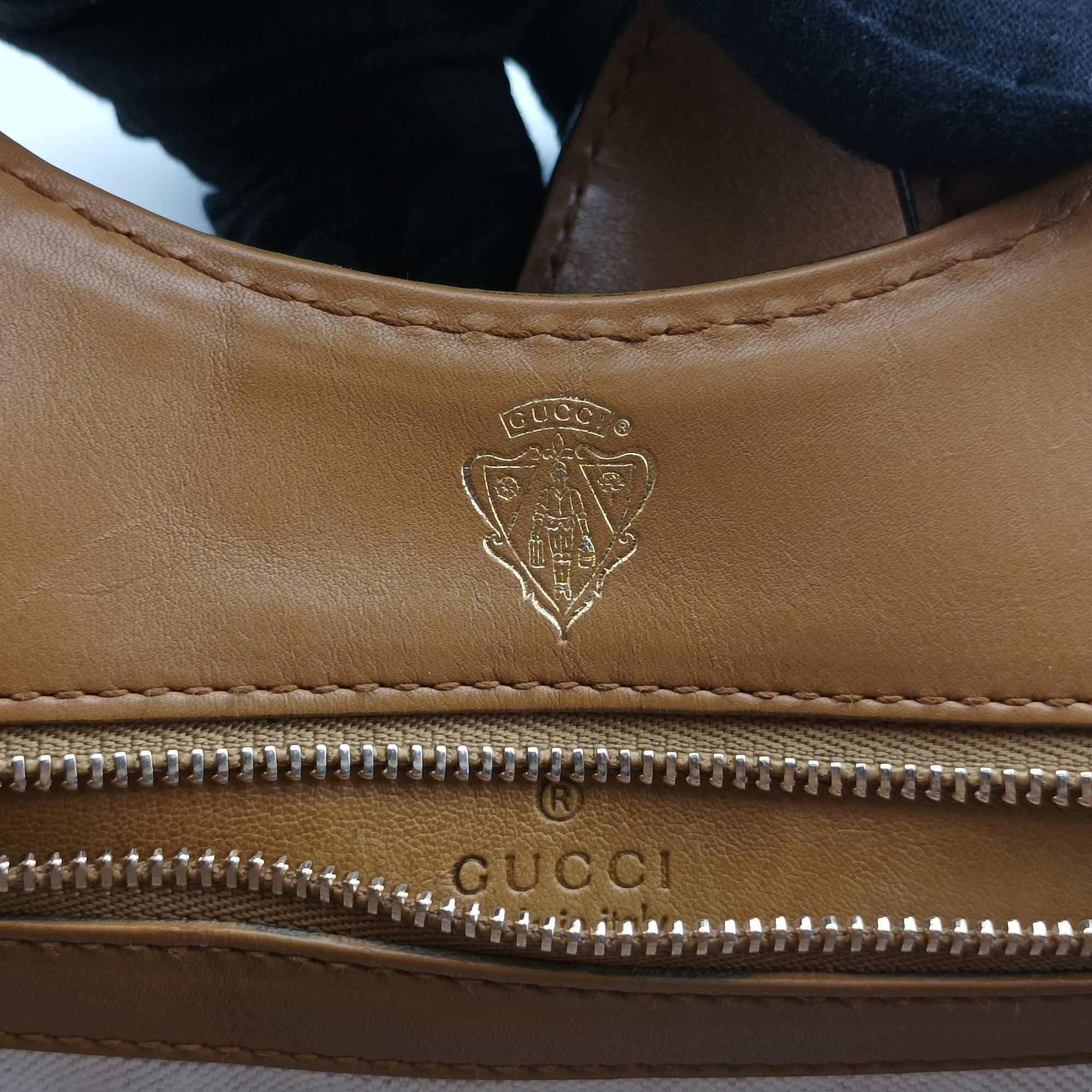 Vintage Gucci Stirrup brown Leather 277514 handbag | stylenewstar