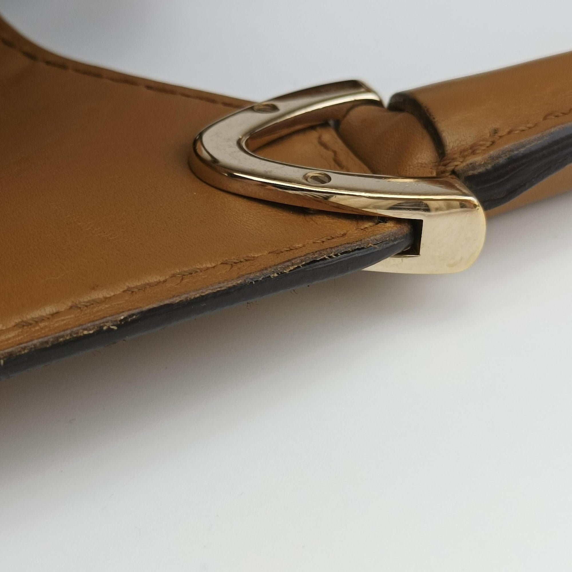 Vintage Gucci Stirrup brown Leather 277514 handbag | stylenewstar