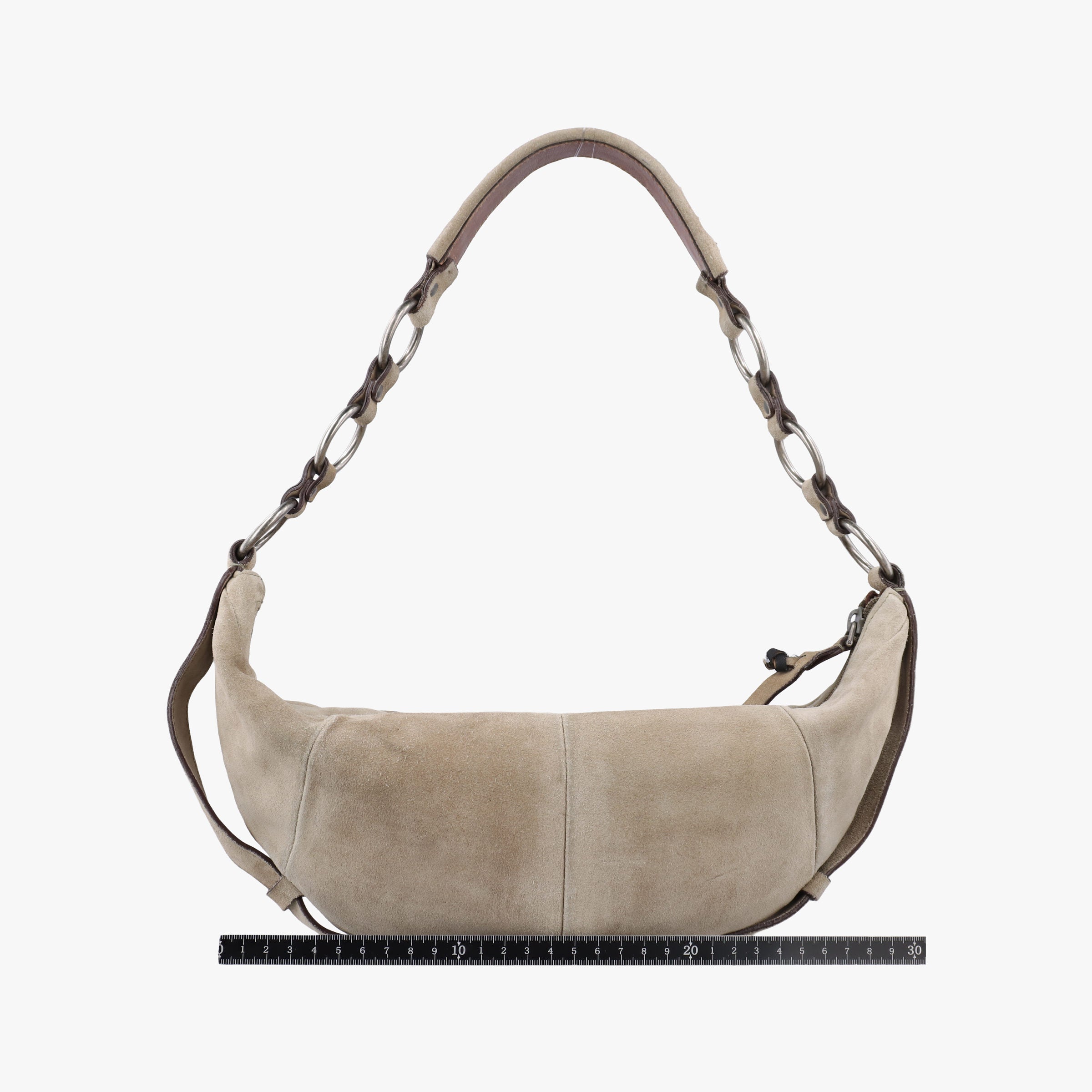 Pre-owned Yves Saint Laurent Mombasa Sling beige suede 001998 shoulderbag | stylenewstar