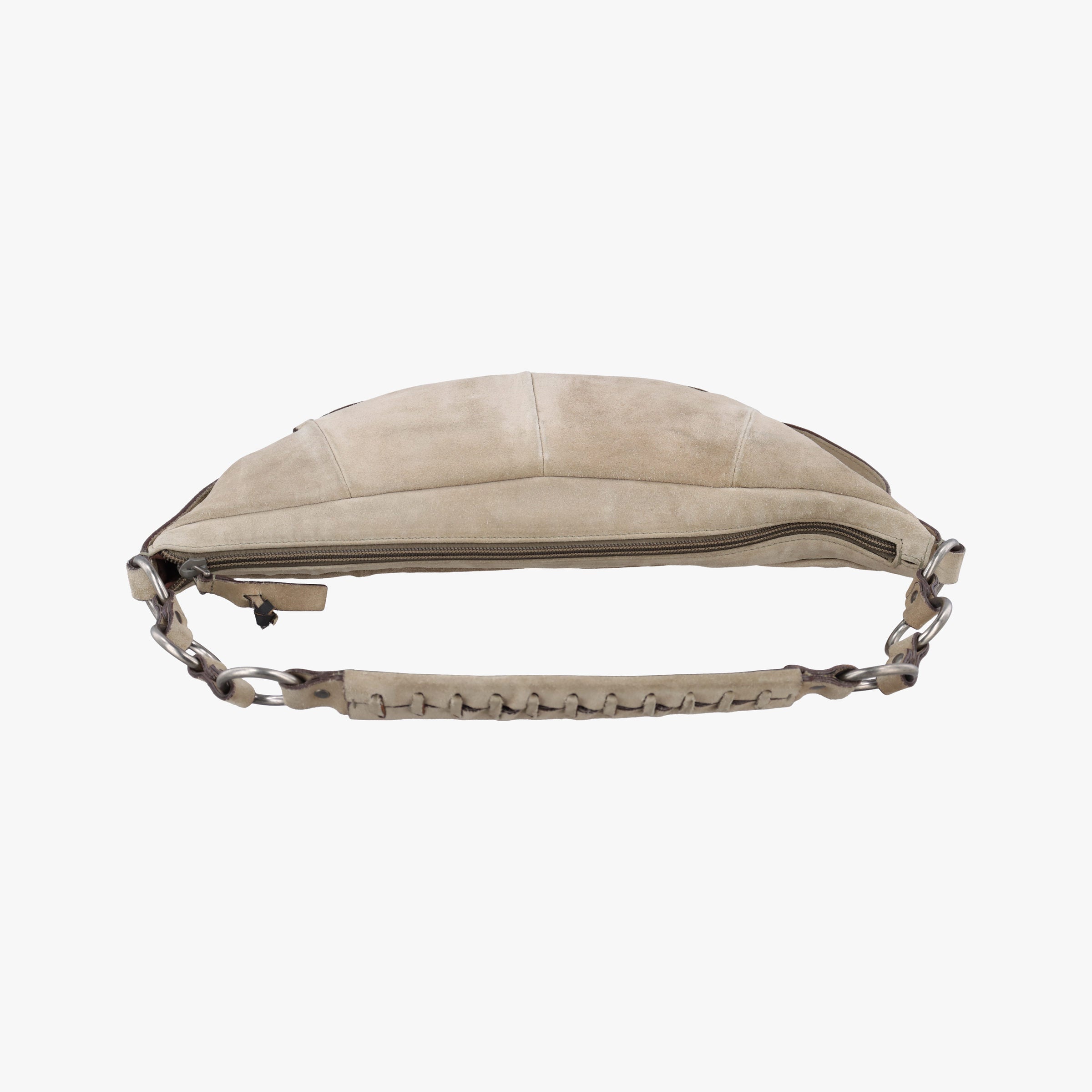 Pre-owned Yves Saint Laurent Mombasa Sling beige suede 001998 shoulderbag | stylenewstar