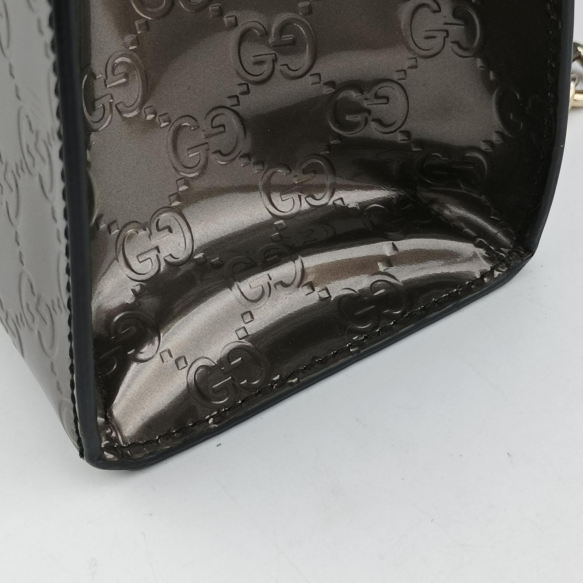 Pre-owned Gucci Emily Golden Leather 295403 shoulderbag | stylenewstar
