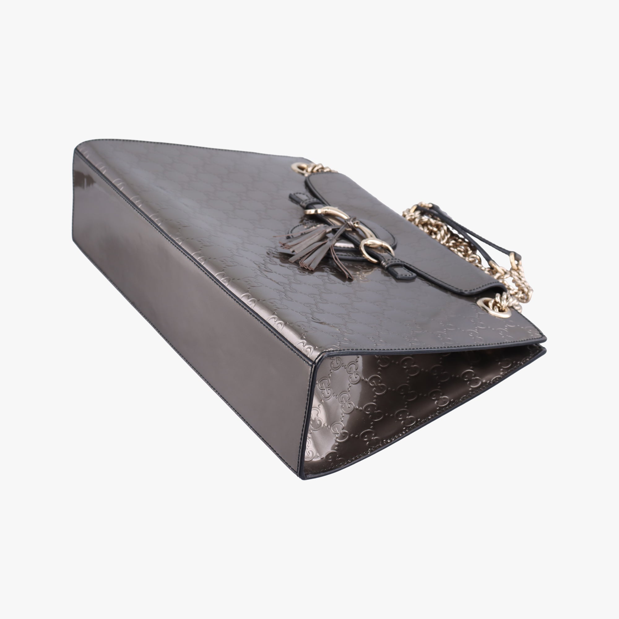 Pre-owned Gucci Emily Golden Leather 295403 shoulderbag | stylenewstar