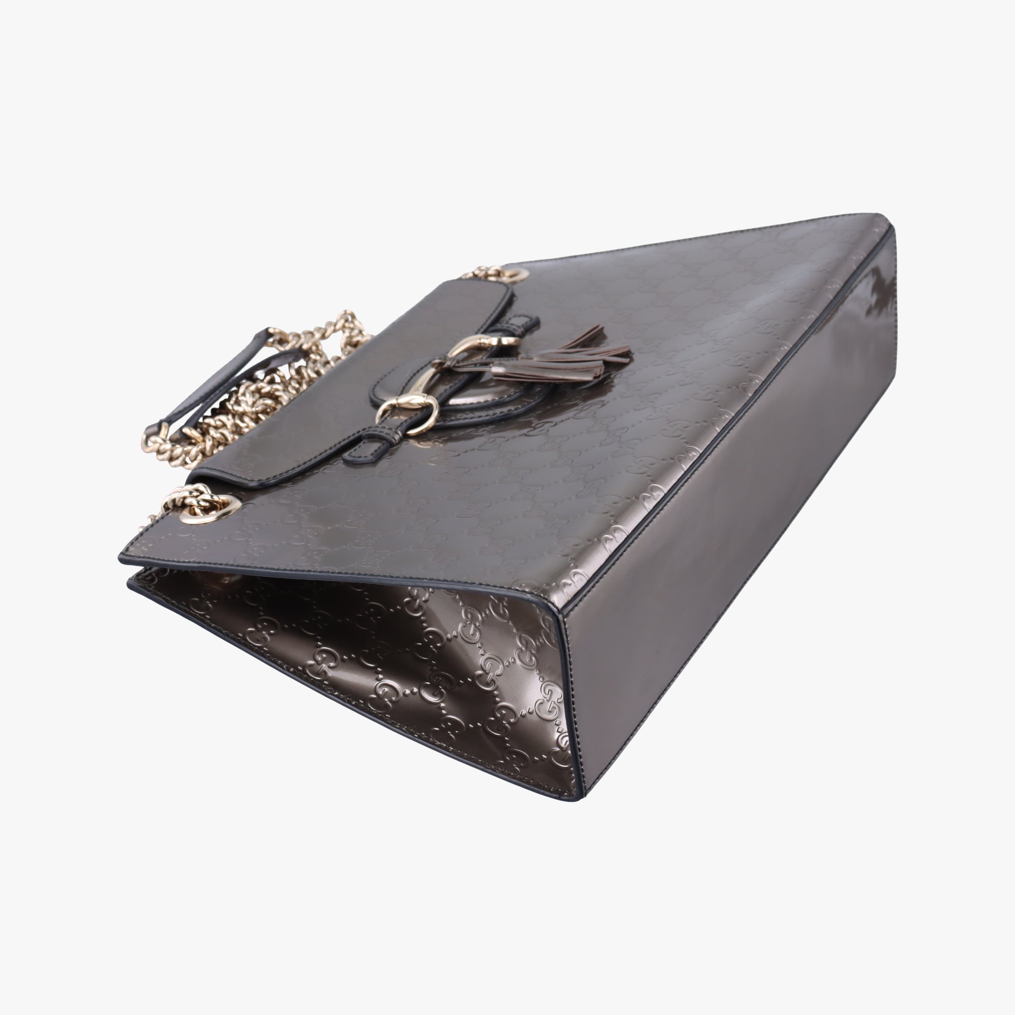 Pre-owned Gucci Emily Golden Leather 295403 shoulderbag | stylenewstar