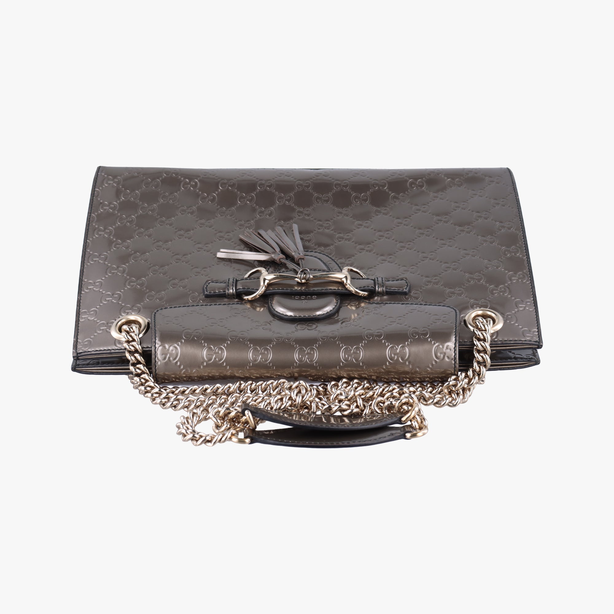 Pre-owned Gucci Emily Golden Leather 295403 shoulderbag | stylenewstar