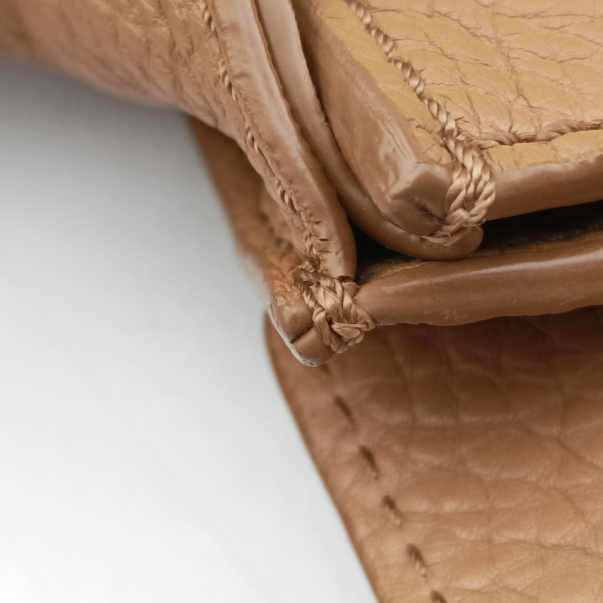 Pre-owned Celine luggage mini shopper Brown Leather  handbag | stylenewstar