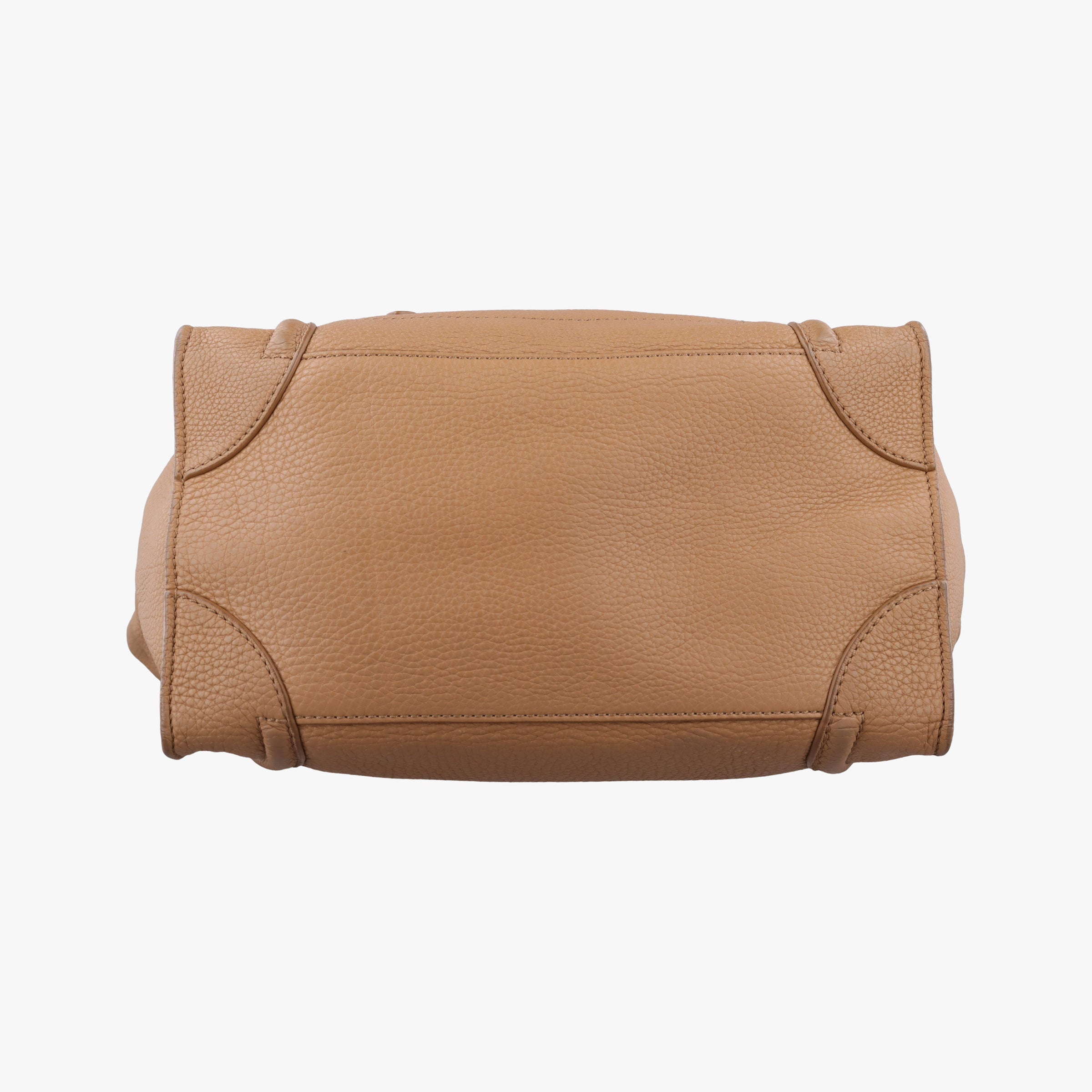Pre-owned Celine luggage mini shopper Brown Leather  handbag | stylenewstar