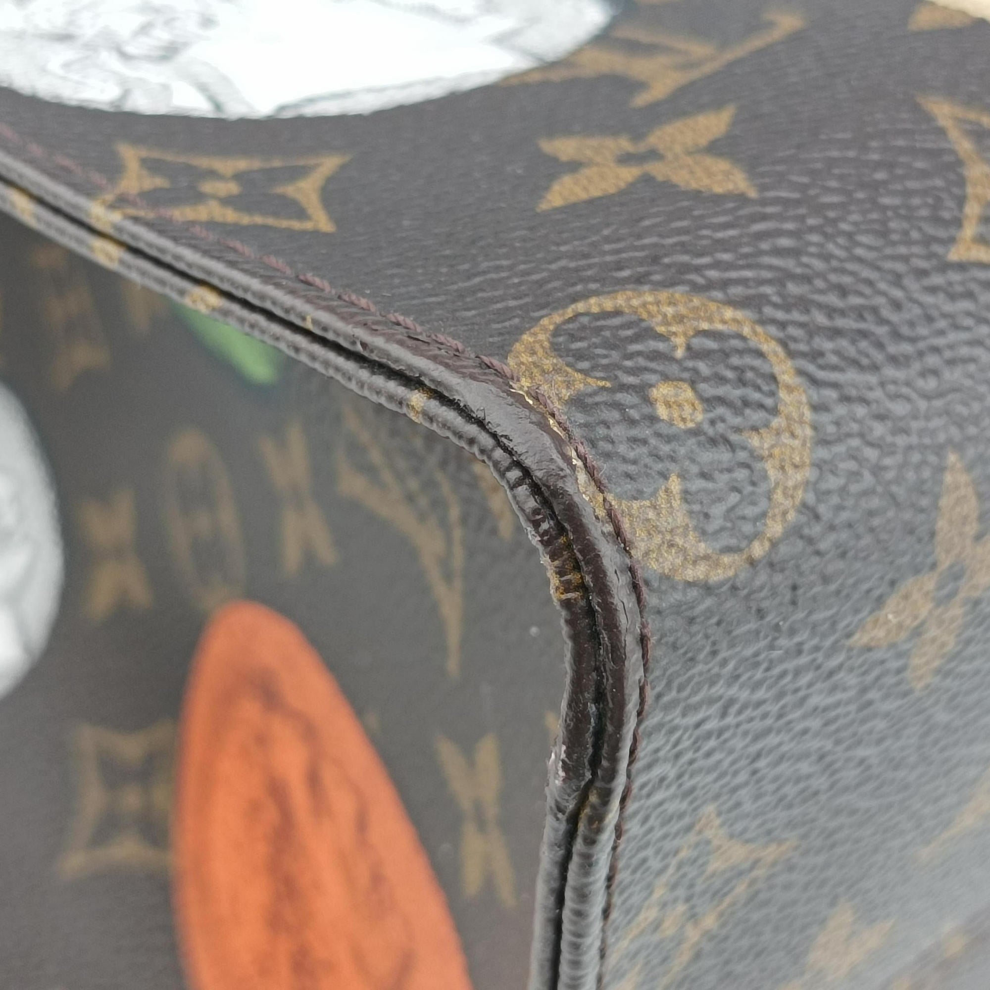 Secondhand Louis Vuitton Fornasetti Onthego MM Brown×Multicolor Monogram Cameo M59245 shoulderbag | stylenewstar