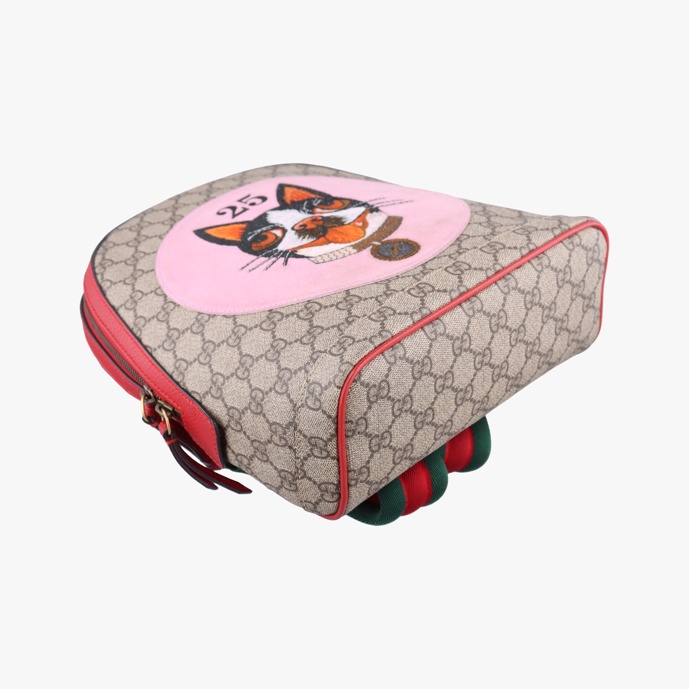 Secondhand Gucci GG Supreme Bosco dog print beige×Multicolour PVC coated canvas 495621 backpack/rucksack | stylenewstar