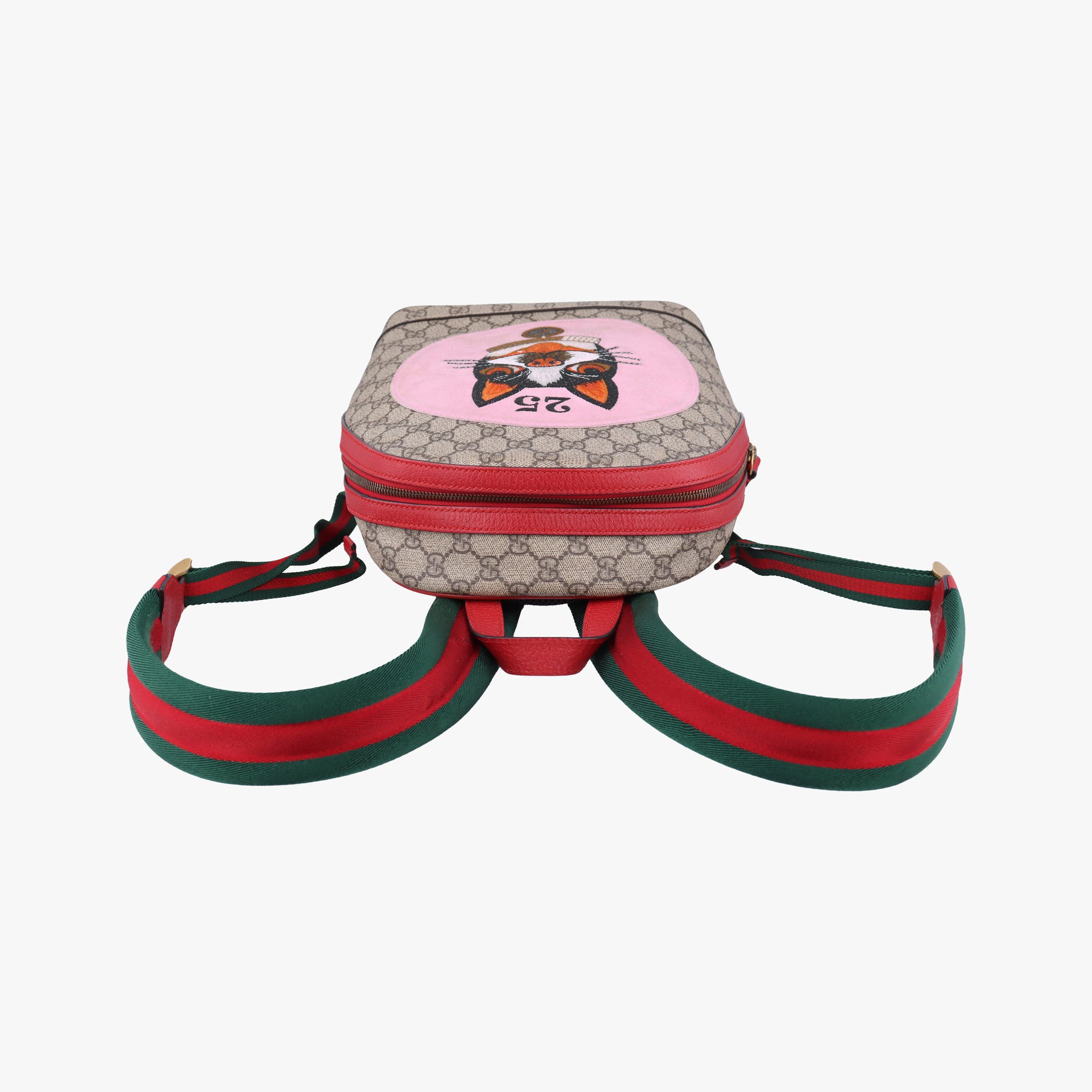 Secondhand Gucci GG Supreme Bosco dog print beige×Multicolour PVC coated canvas 495621 backpack/rucksack | stylenewstar