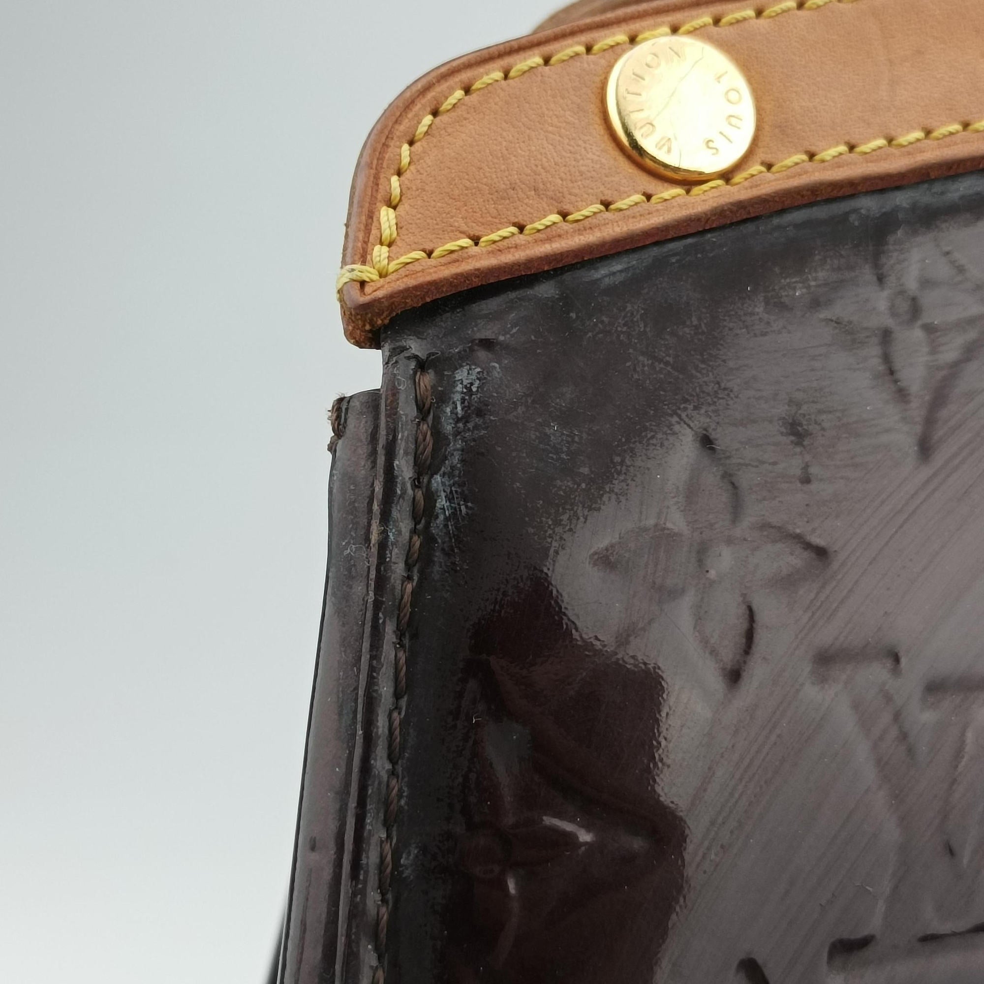 Pre-owned Louis Vuitton Brea MM ROUGE FAUVISTE Vernis M91690 shoulderbag | stylenewstar