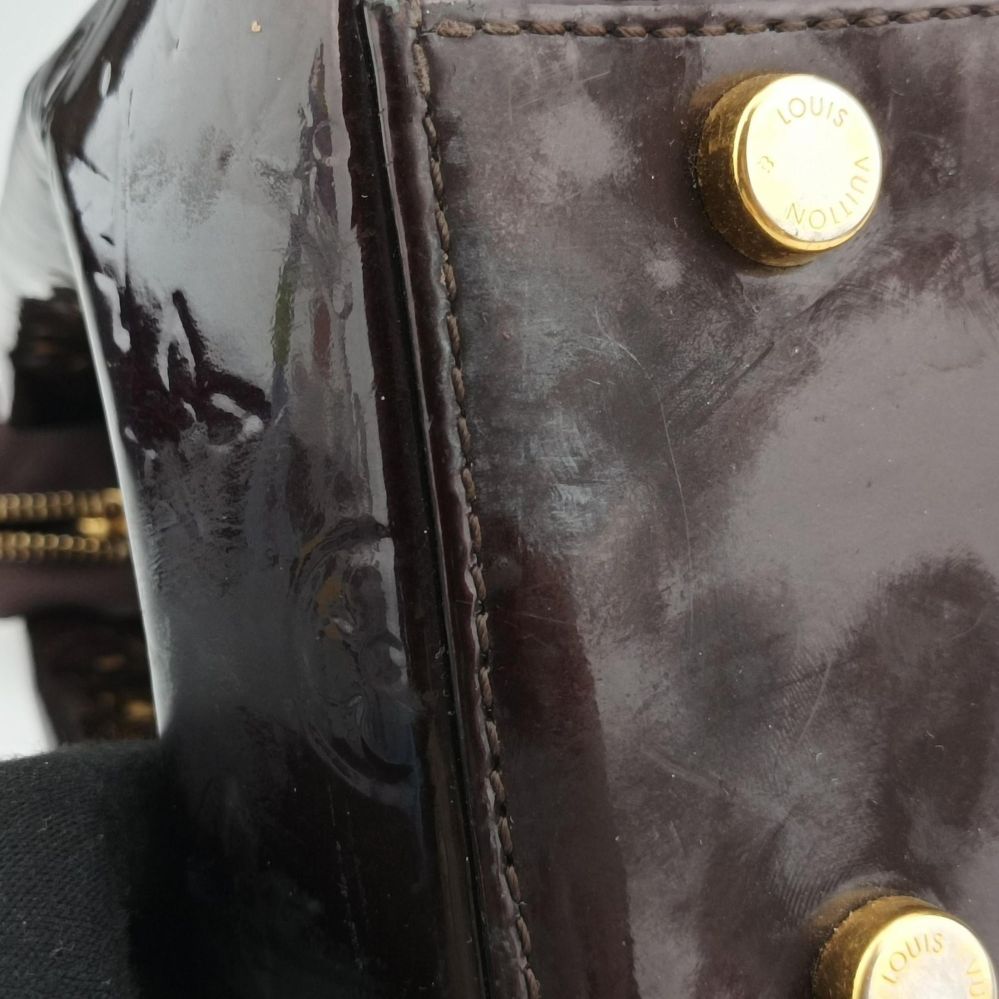 Pre-owned Louis Vuitton Brea MM ROUGE FAUVISTE Vernis M91690 shoulderbag | stylenewstar