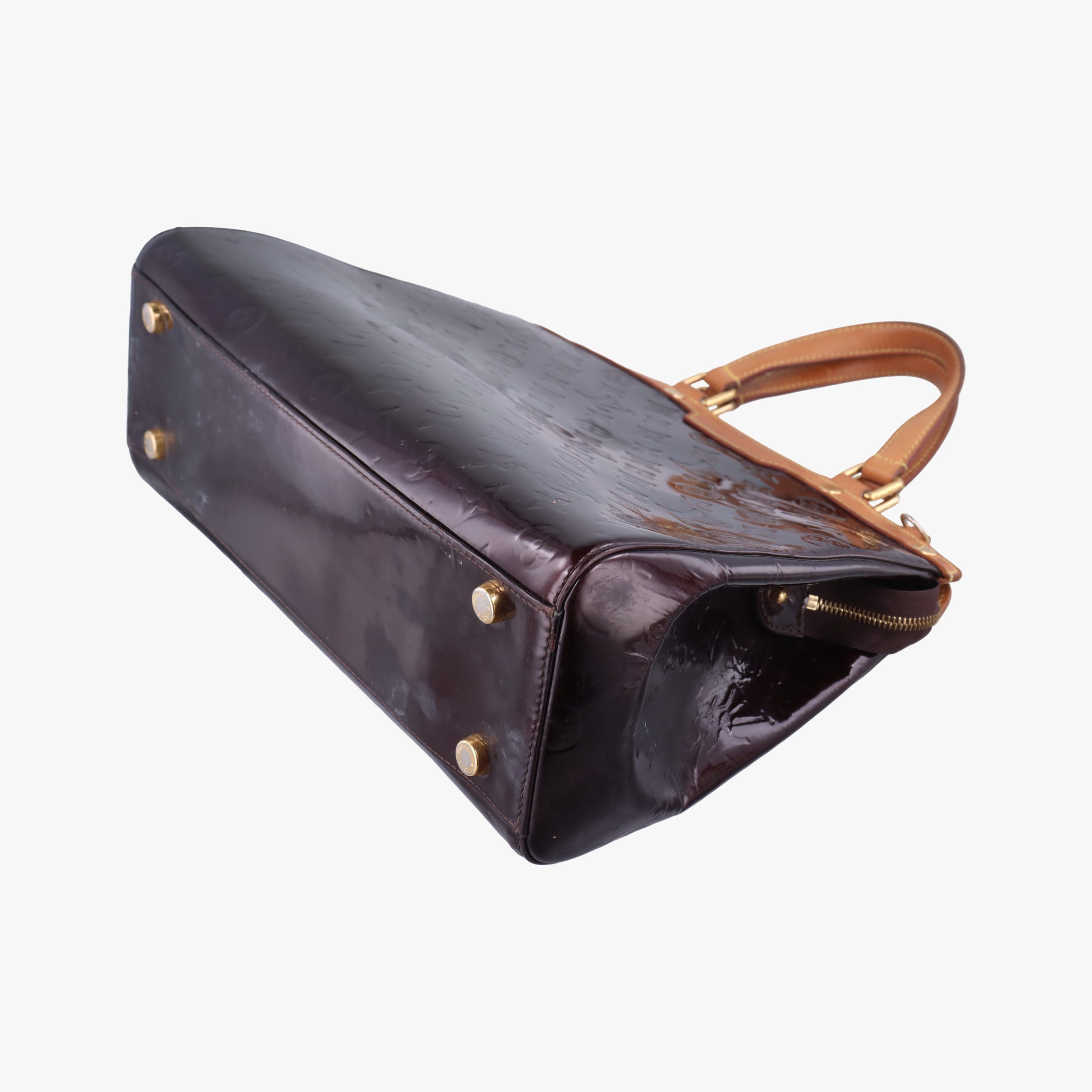 Pre-owned Louis Vuitton Brea MM ROUGE FAUVISTE Vernis M91690 shoulderbag | stylenewstar