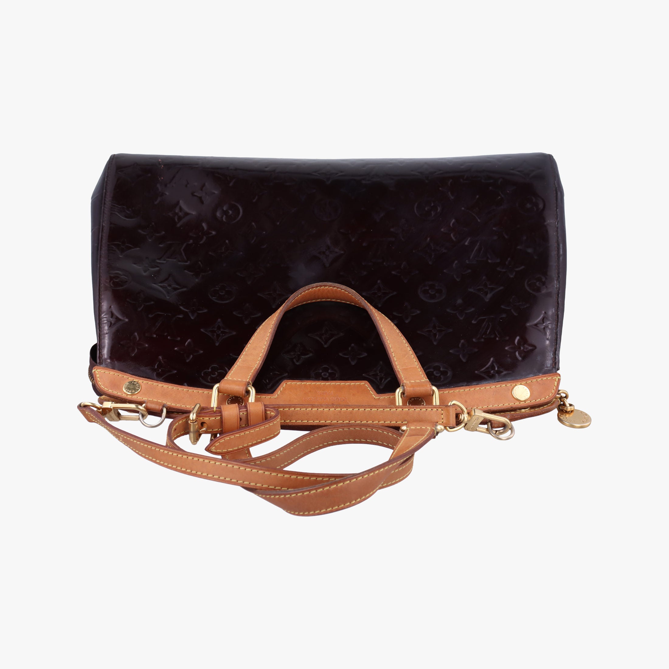Pre-owned Louis Vuitton Brea MM ROUGE FAUVISTE Vernis M91690 shoulderbag | stylenewstar