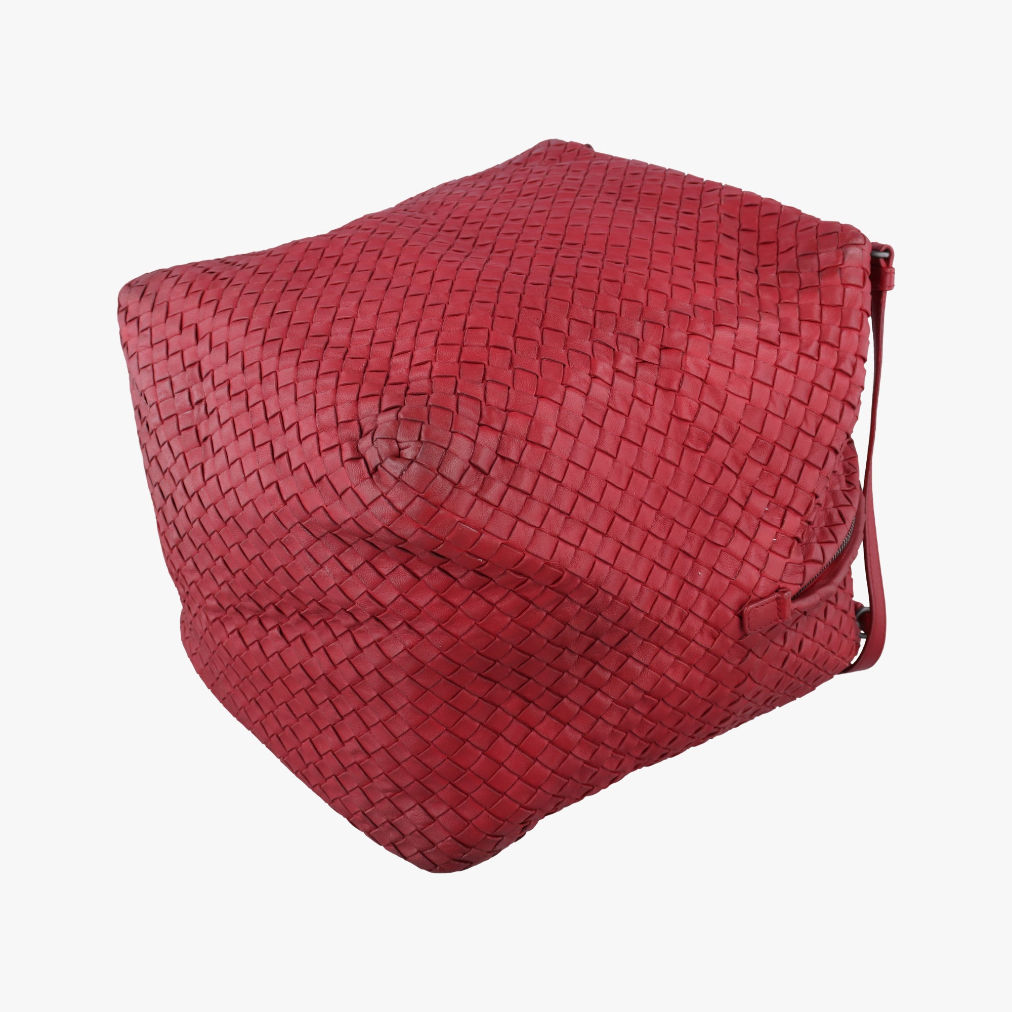 Vintage Bottega Veneta Intrecciato Red lambskin  shoulderbag | stylenewstar