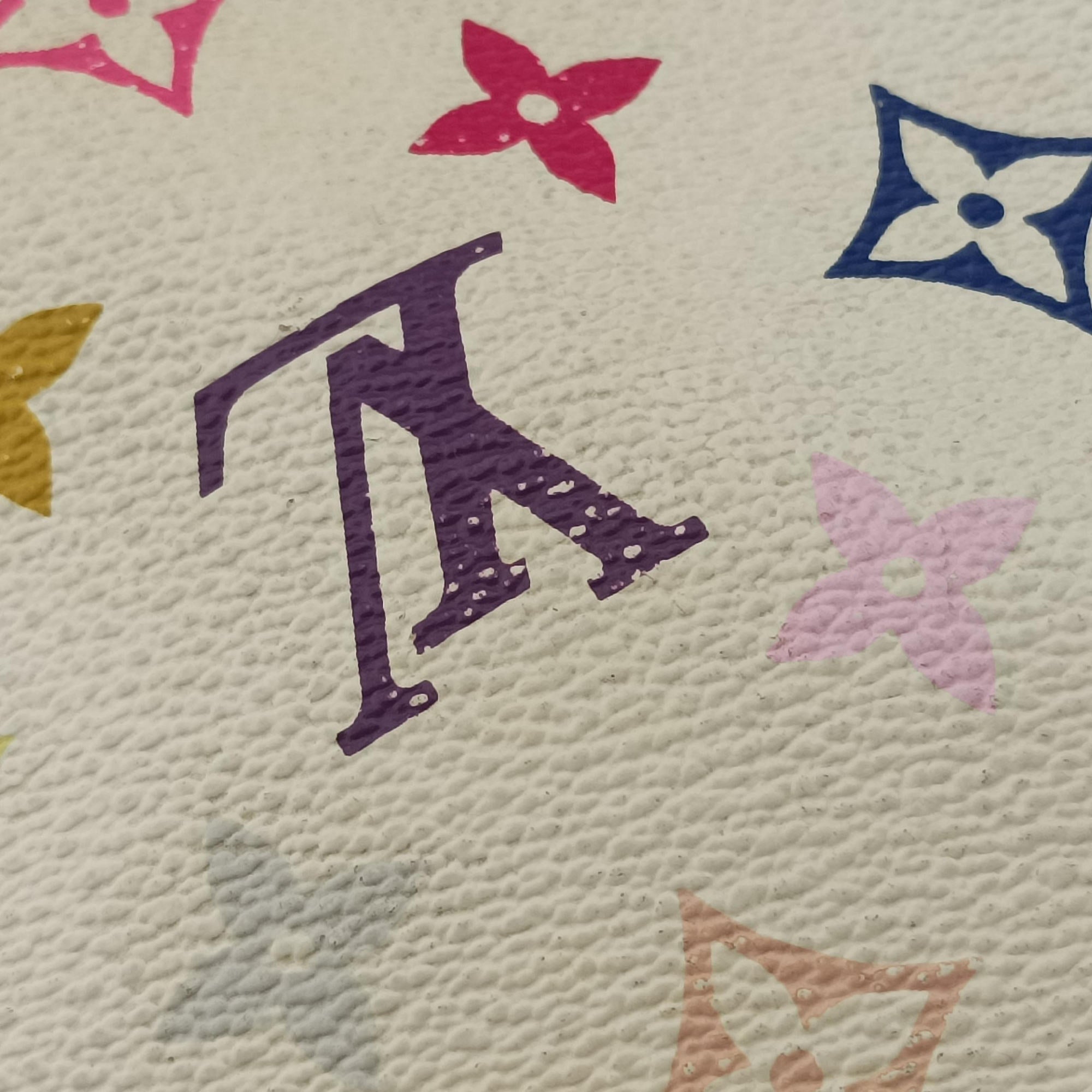 Vintage Louis Vuitton Pochette Accessoires white Monogram Multicolor M92649 shoulderbag | stylenewstar