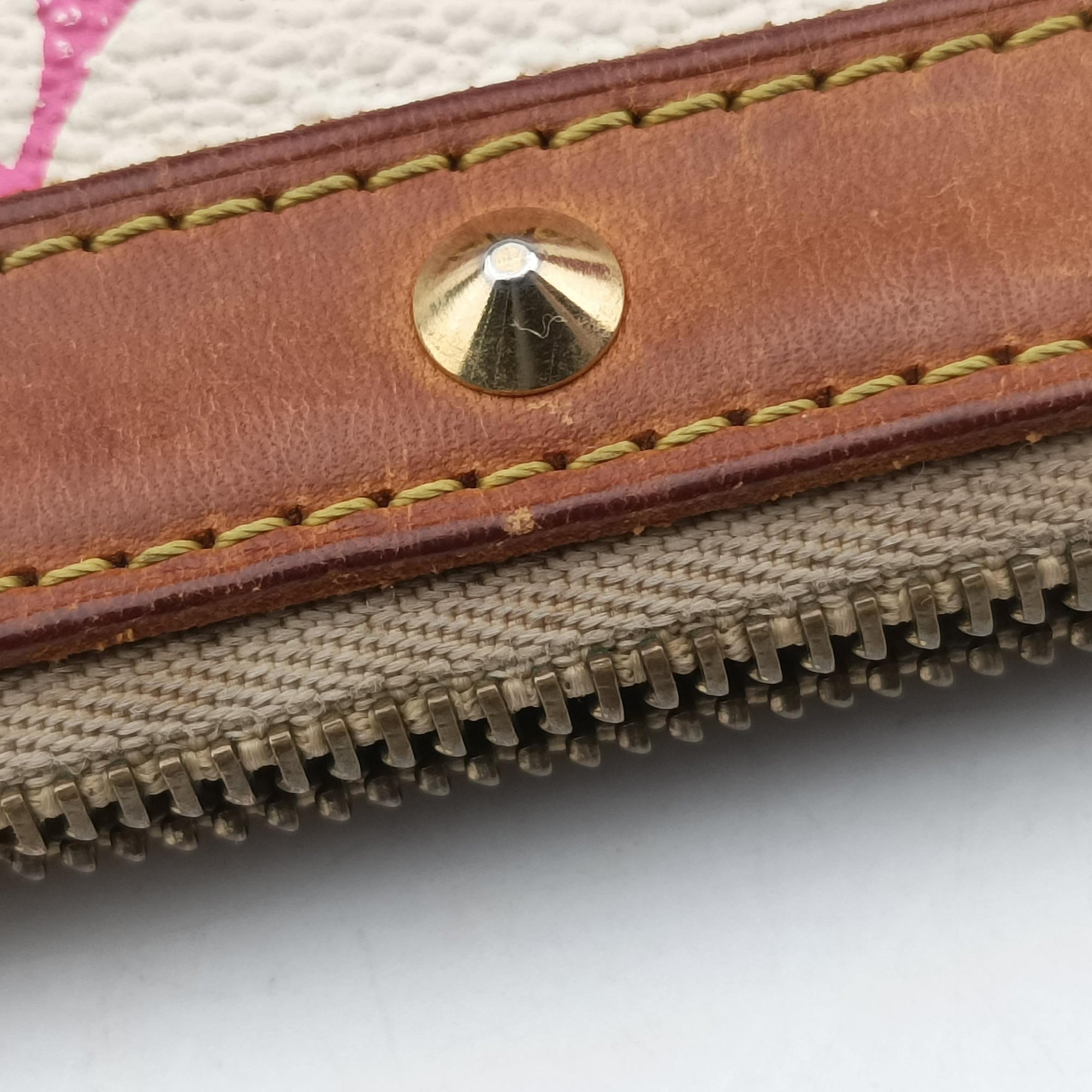 Vintage Louis Vuitton Pochette Accessoires white Monogram Multicolor M92649 shoulderbag | stylenewstar