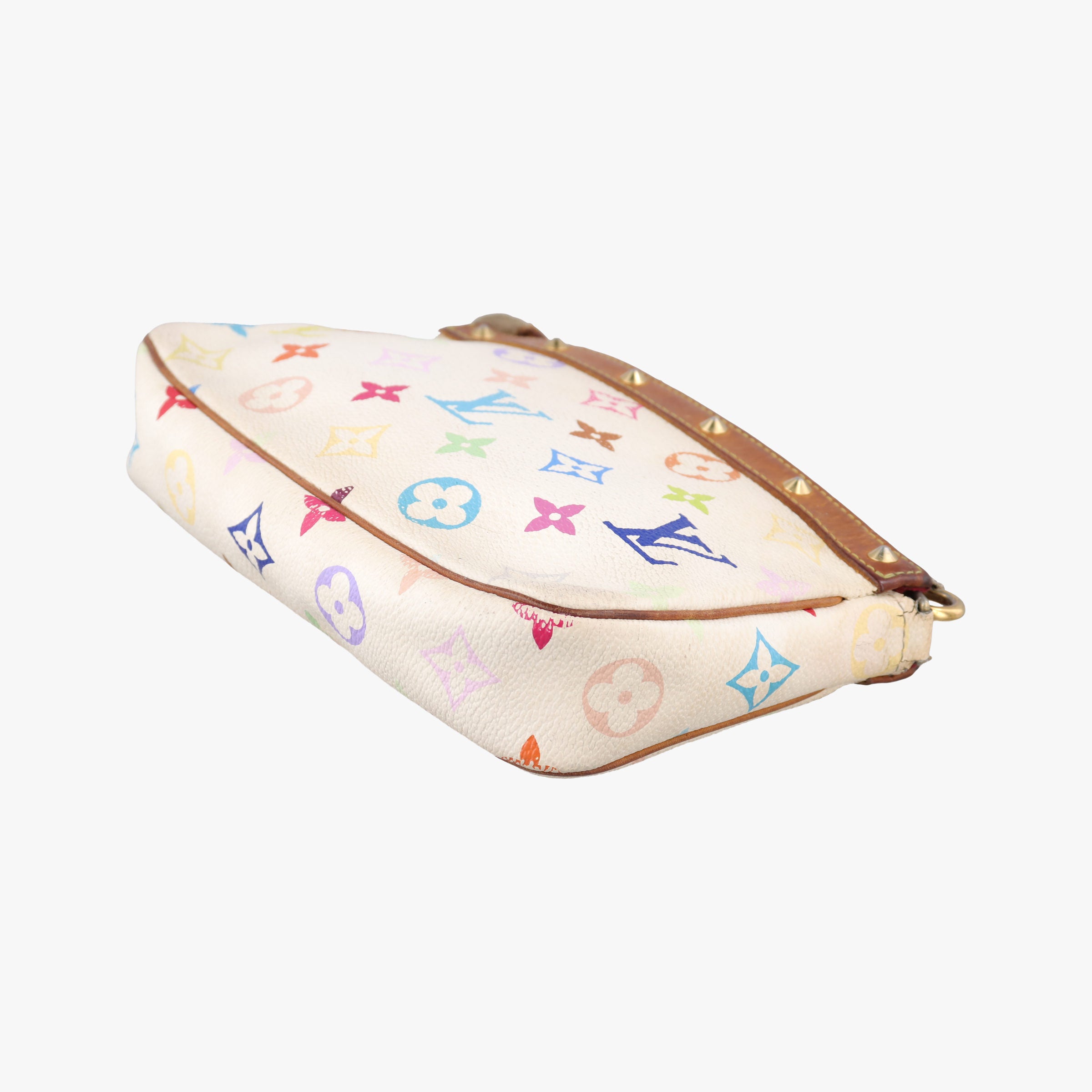 Vintage Louis Vuitton Pochette Accessoires white Monogram Multicolor M92649 shoulderbag | stylenewstar