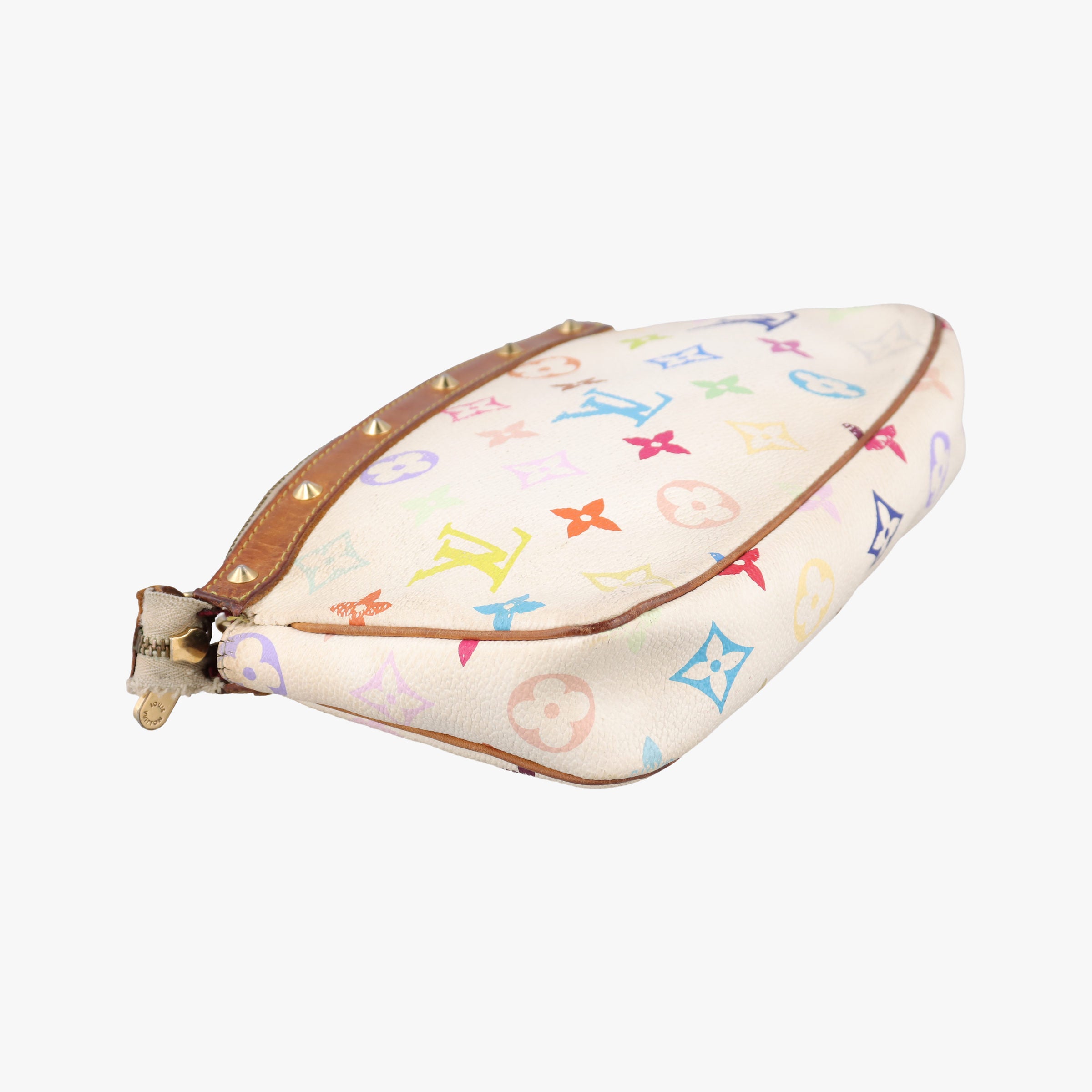 Vintage Louis Vuitton Pochette Accessoires white Monogram Multicolor M92649 shoulderbag | stylenewstar