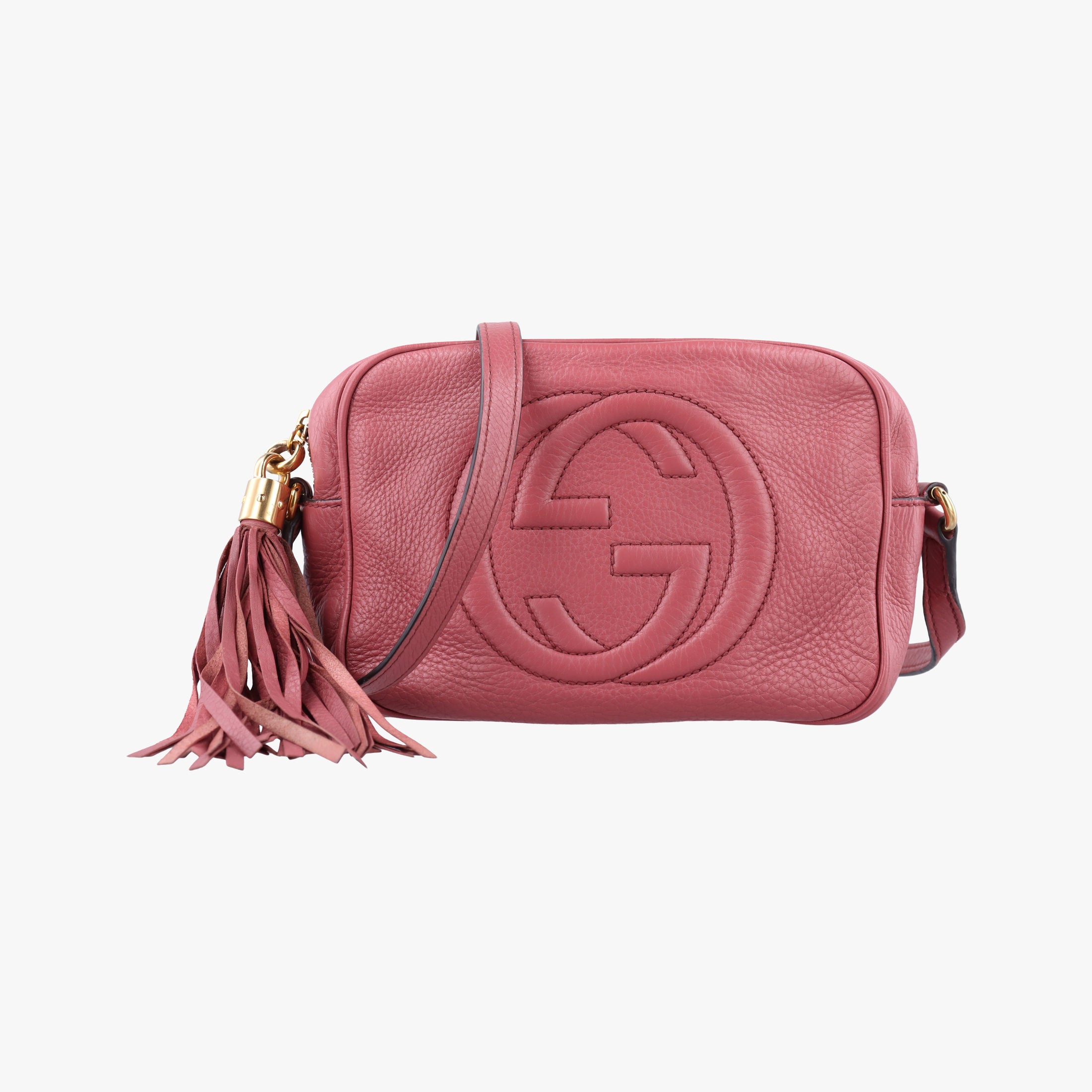 Pre-owned Gucci Soho pink Leather 308364 shoulderbag | stylenewstar