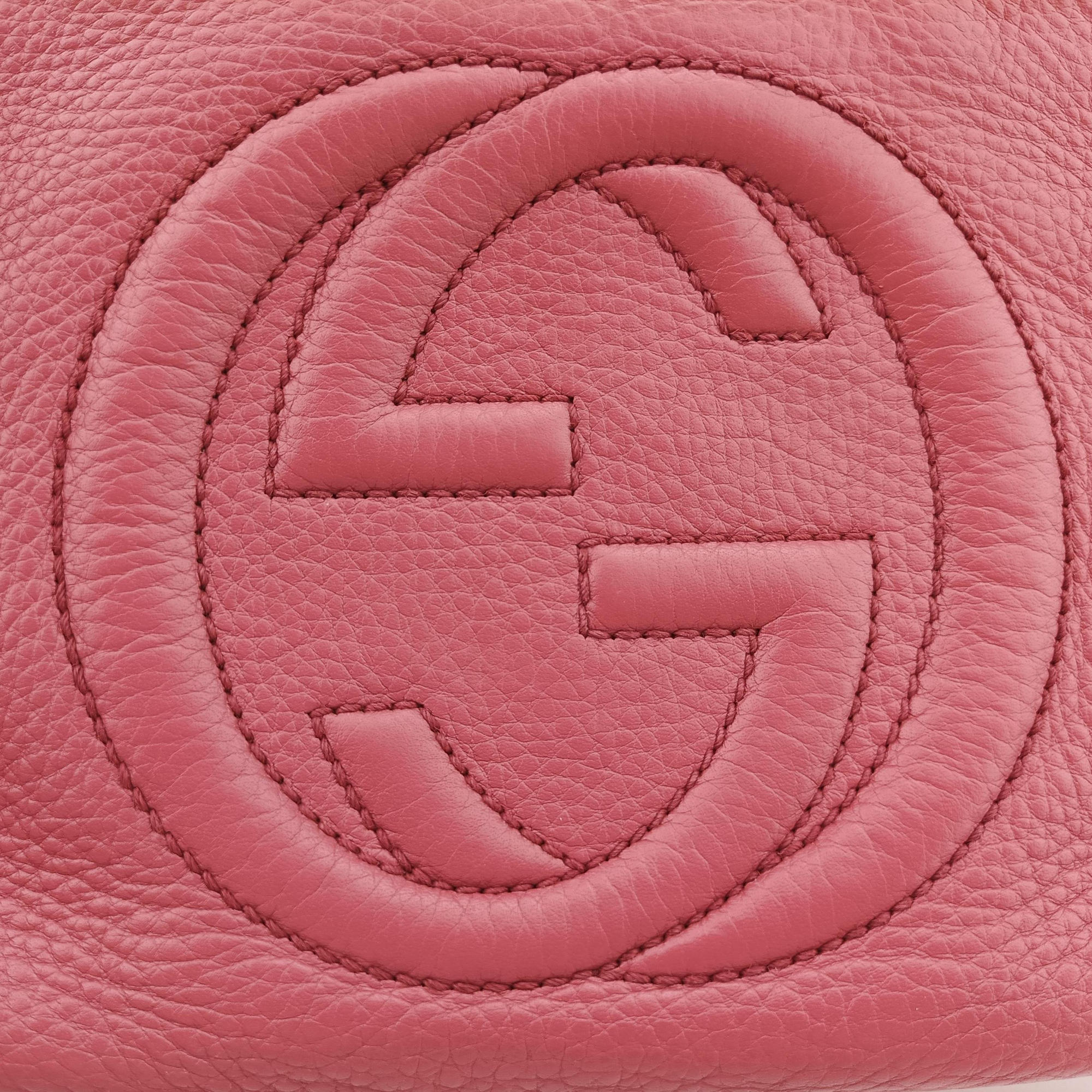 Pre-owned Gucci Soho pink Leather 308364 shoulderbag | stylenewstar