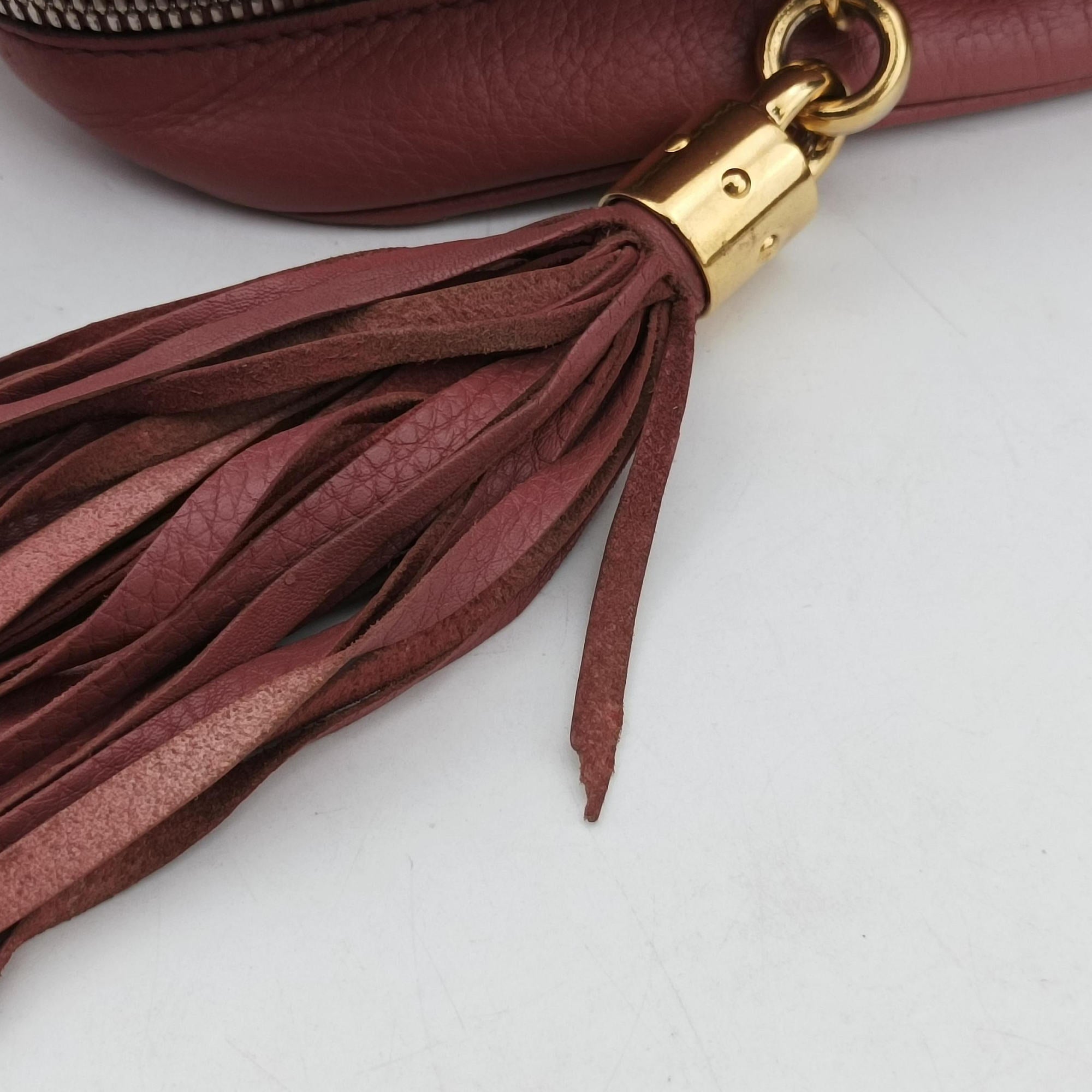 Pre-owned Gucci Soho pink Leather 308364 shoulderbag | stylenewstar