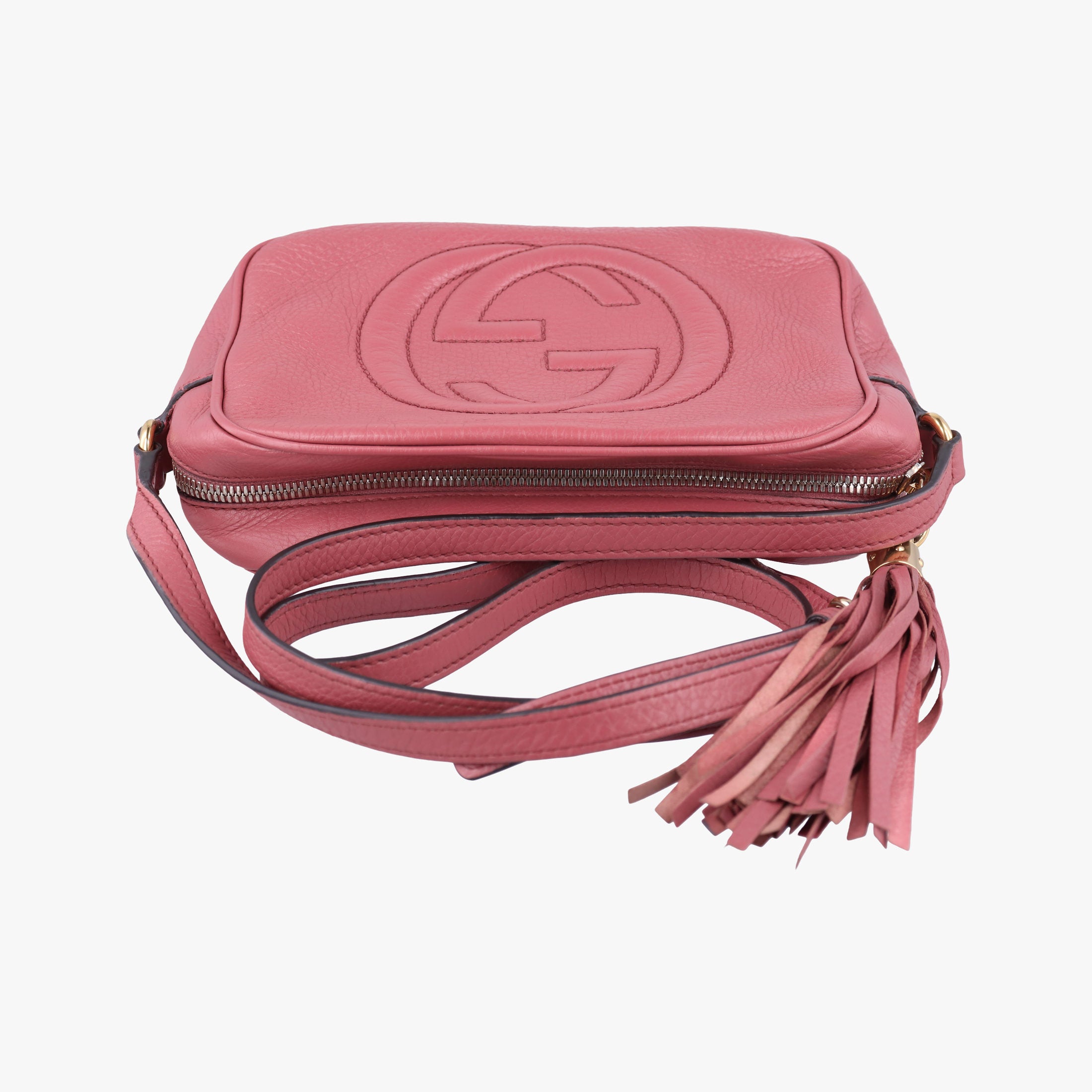 Pre-owned Gucci Soho pink Leather 308364 shoulderbag | stylenewstar
