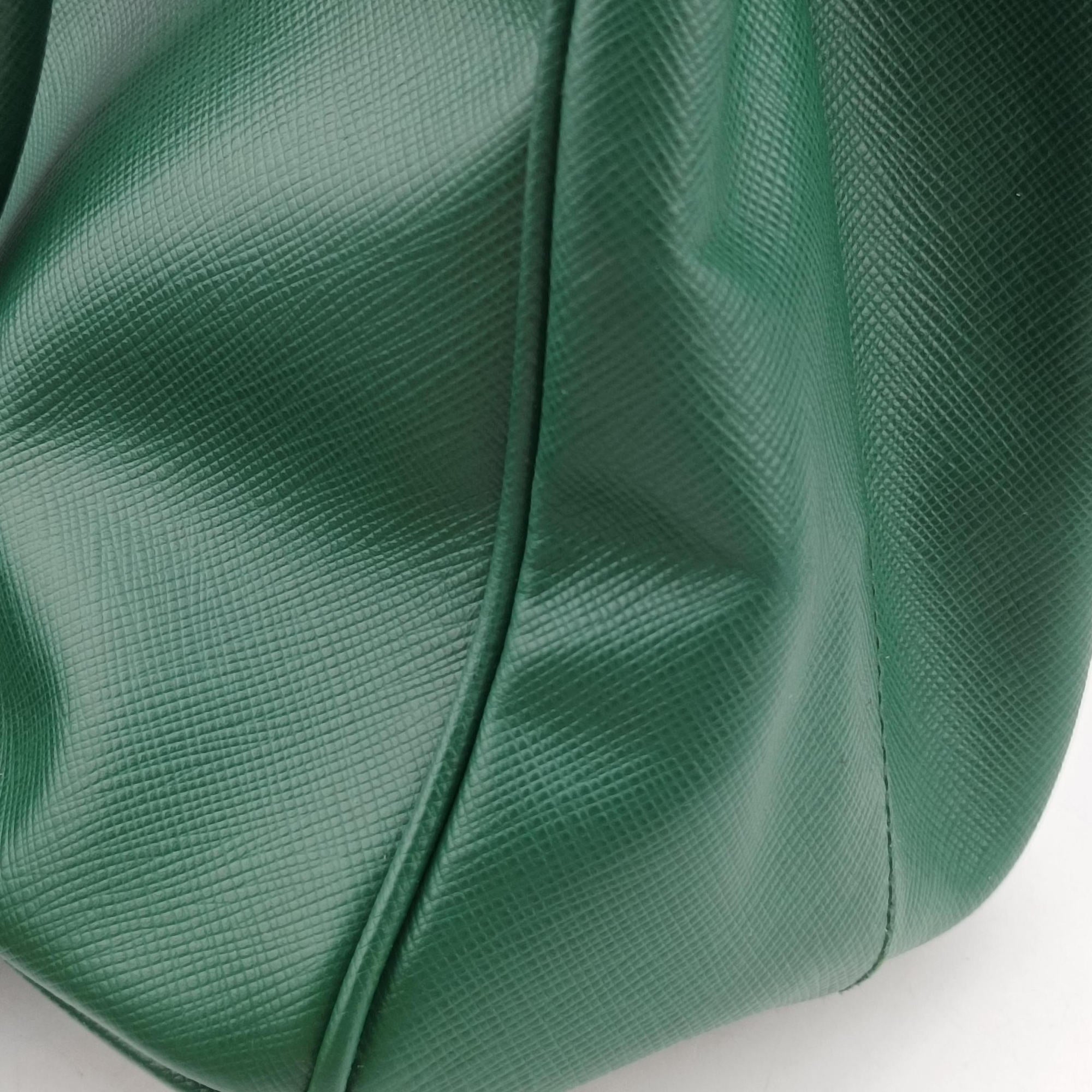 Pre-owned Prada Galleria Green SAFFIANO Leather BN2274 shoulderbag | stylenewstar
