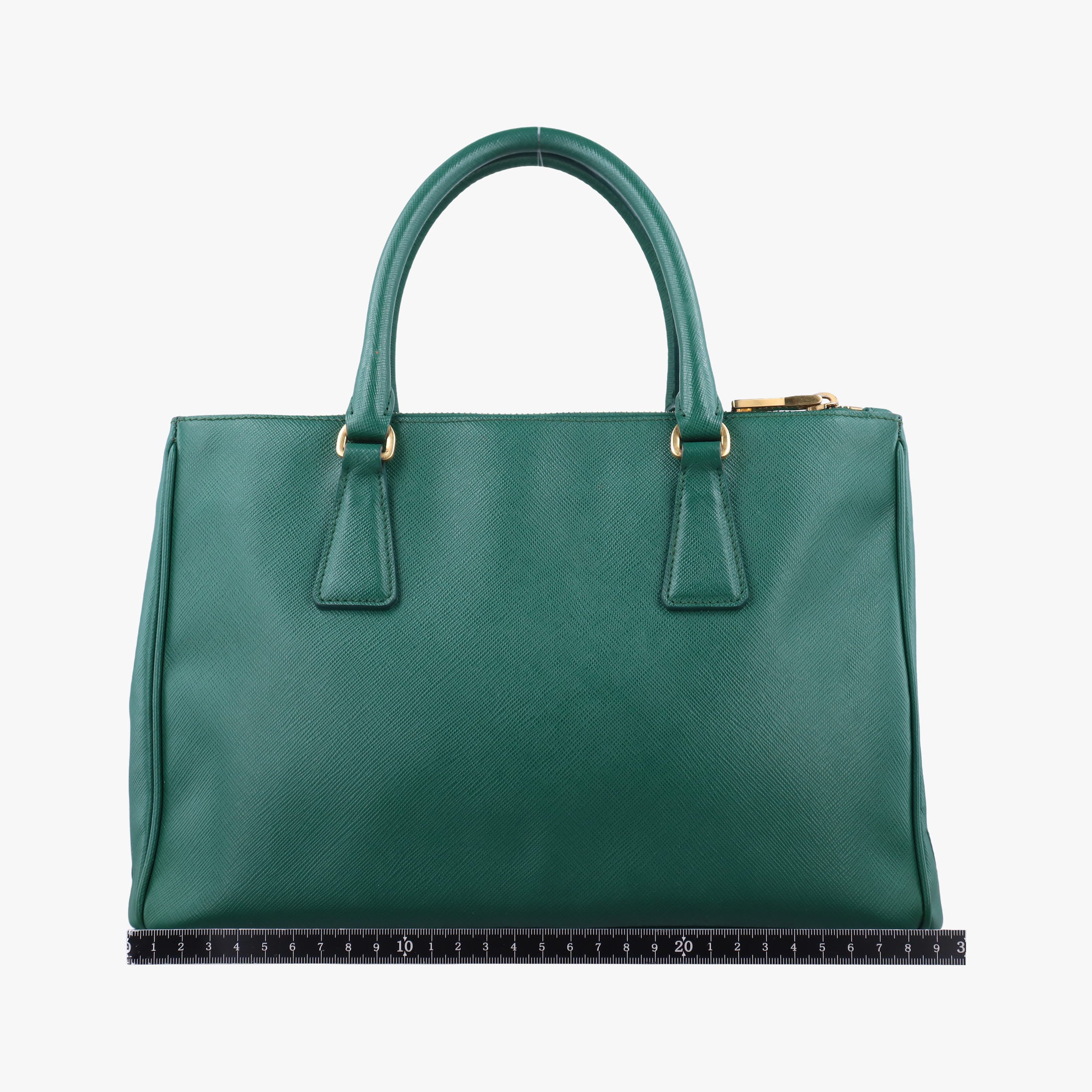 Pre-owned Prada Galleria Green SAFFIANO Leather BN2274 shoulderbag | stylenewstar