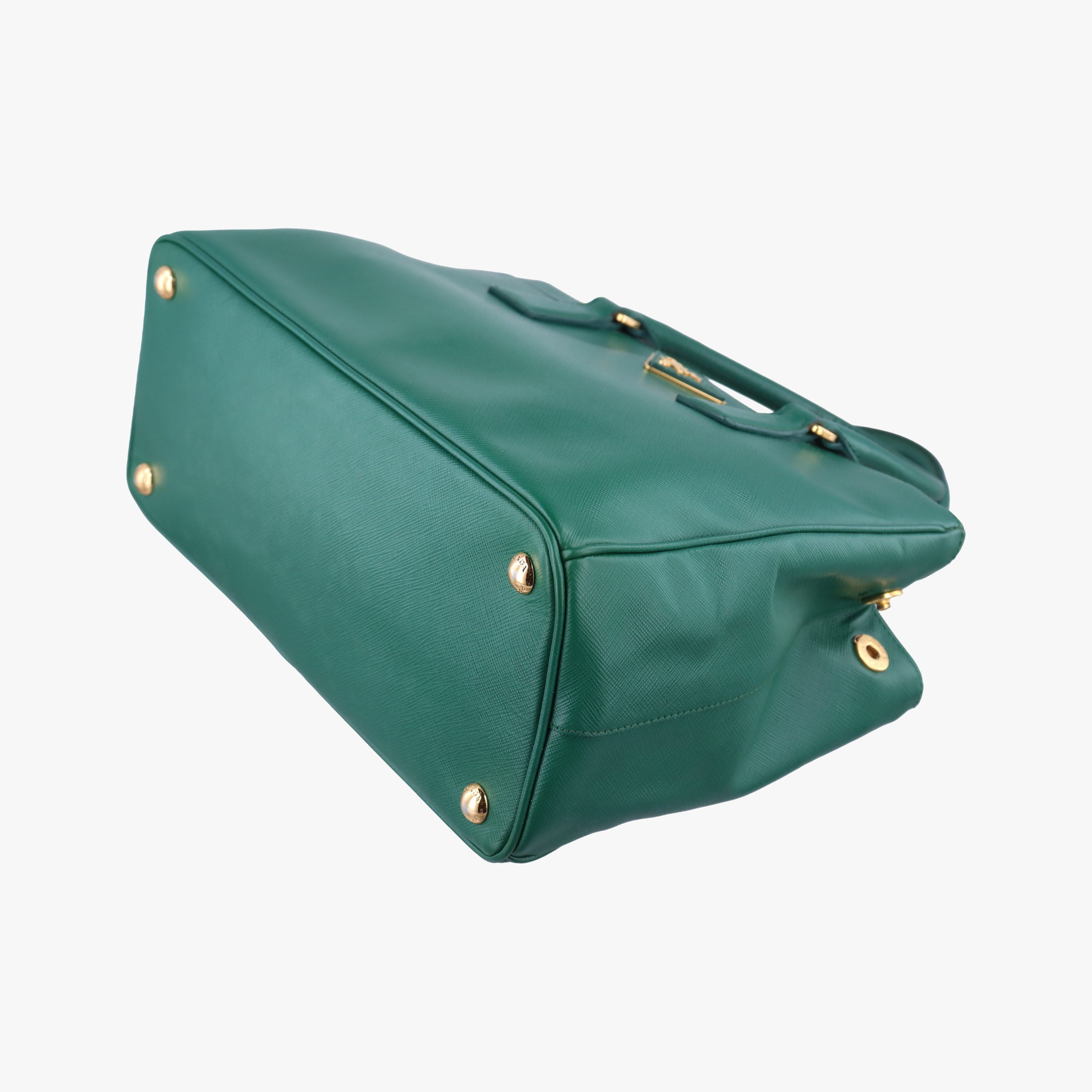 Pre-owned Prada Galleria Green SAFFIANO Leather BN2274 shoulderbag | stylenewstar