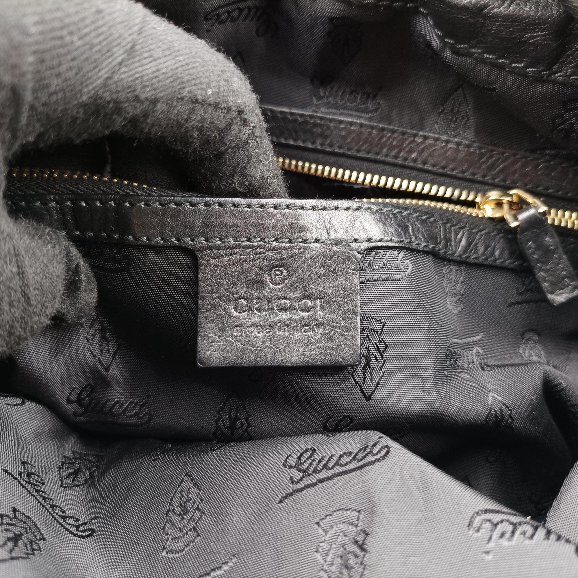Pre-owned Gucci Hysteria Black Patent 197061 shoulderbag | stylenewstar