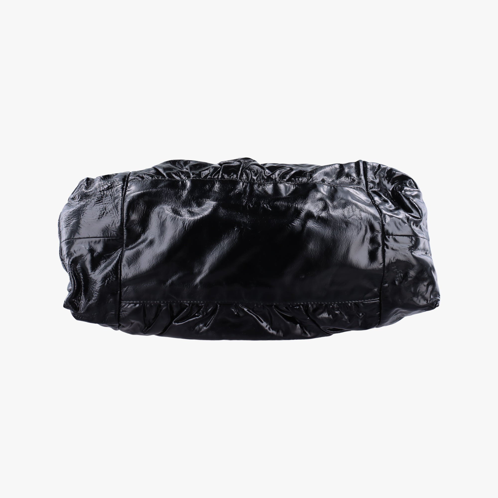 Pre-owned Gucci Hysteria Black Patent 197061 shoulderbag | stylenewstar