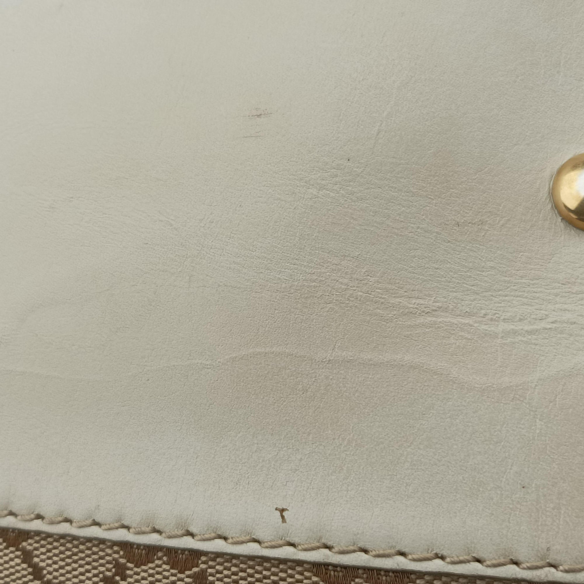 Secondhand Gucci Scarlett White×Beige Canvas x Leather 282299 shoulderbag | stylenewstar