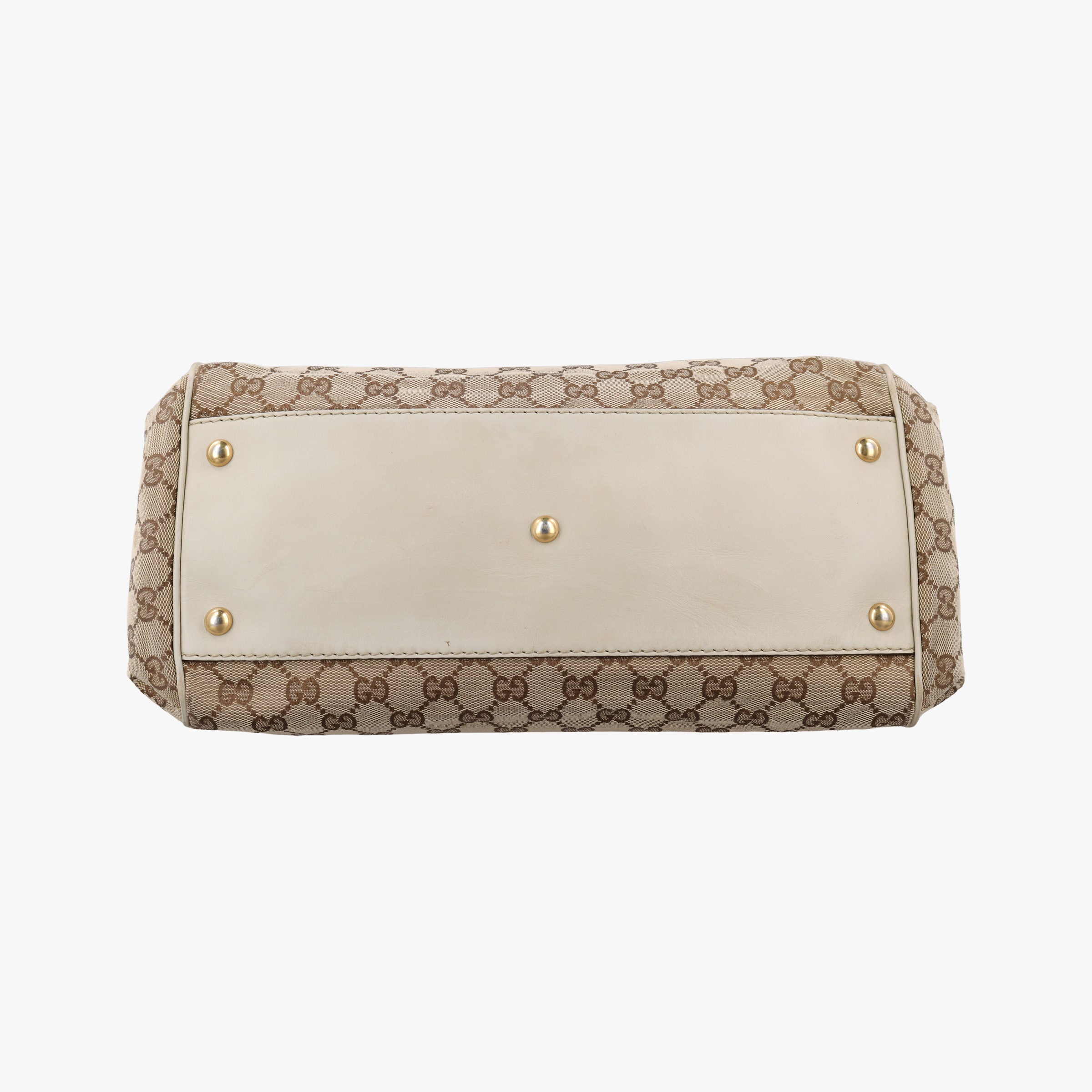 Secondhand Gucci Scarlett White×Beige Canvas x Leather 282299 shoulderbag | stylenewstar