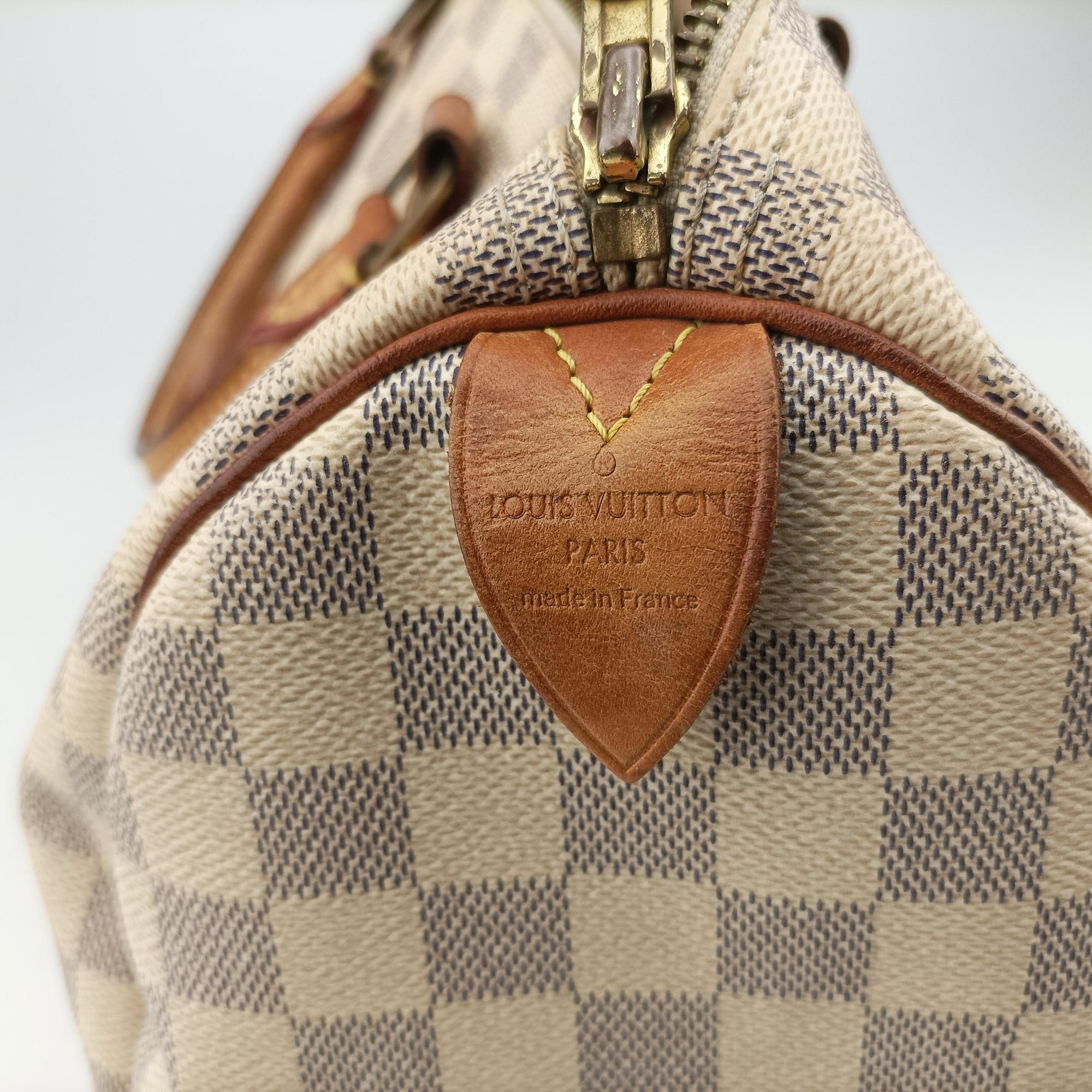 Pre-owned Louis Vuitton SPEEDY 30 Azur Damier Canvas N41533 handbag | stylenewstar