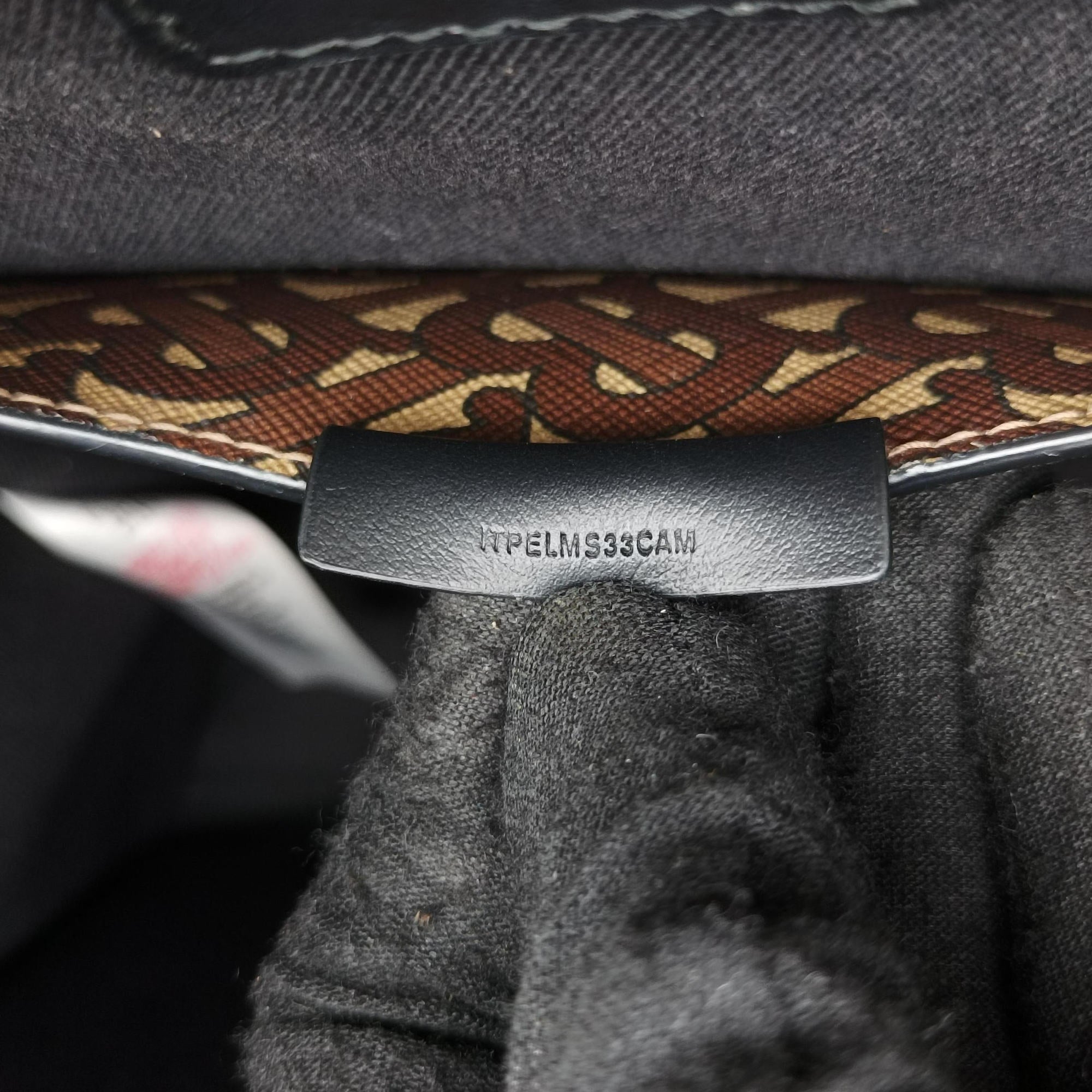 Secondhand Burberry TB Monogram Studded Book Tote Brown×Black PVC coated canvas  handbag | stylenewstar