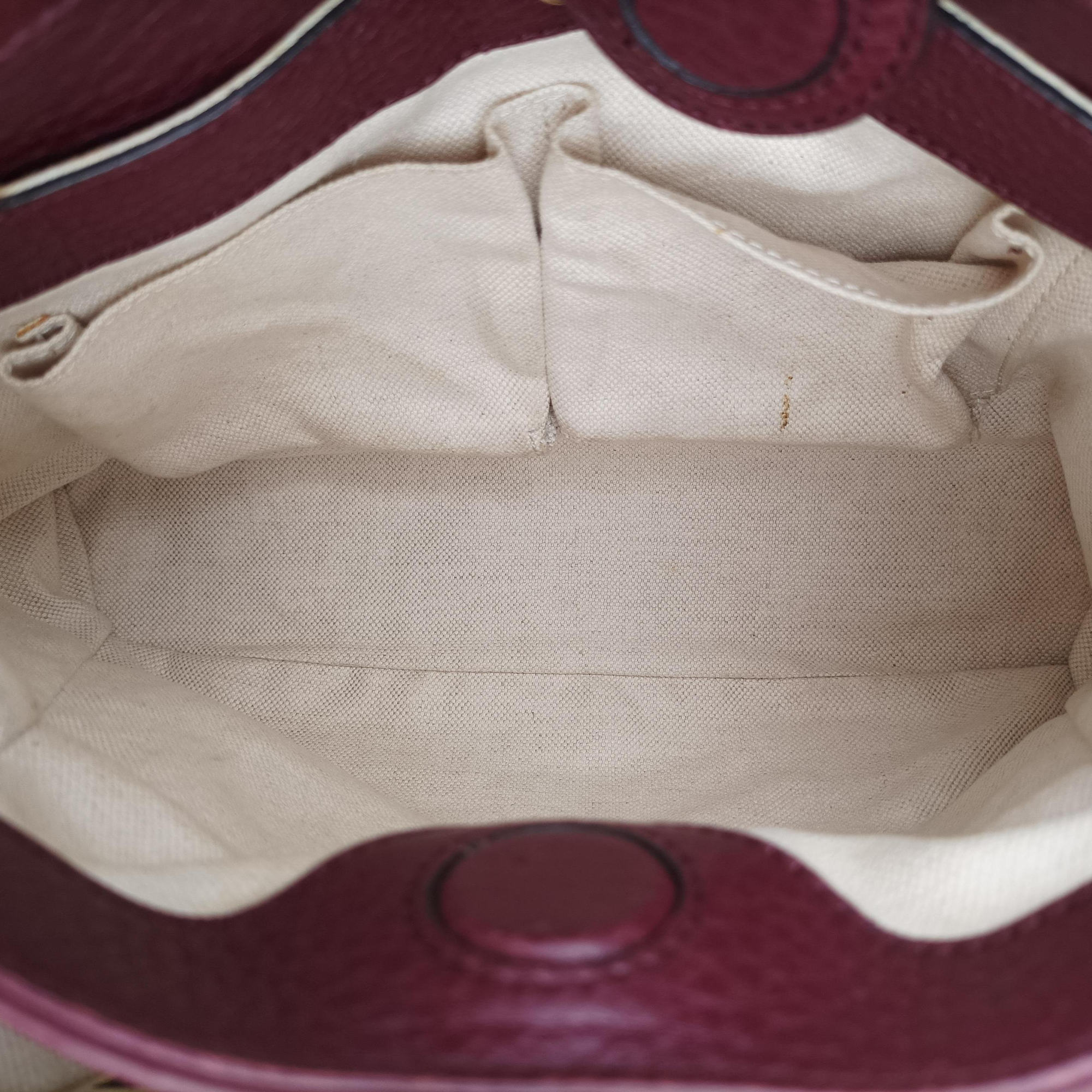Pre-owned Gucci Bamboo Shopper Burgundy Leather 336032 shoulderbag | stylenewstar
