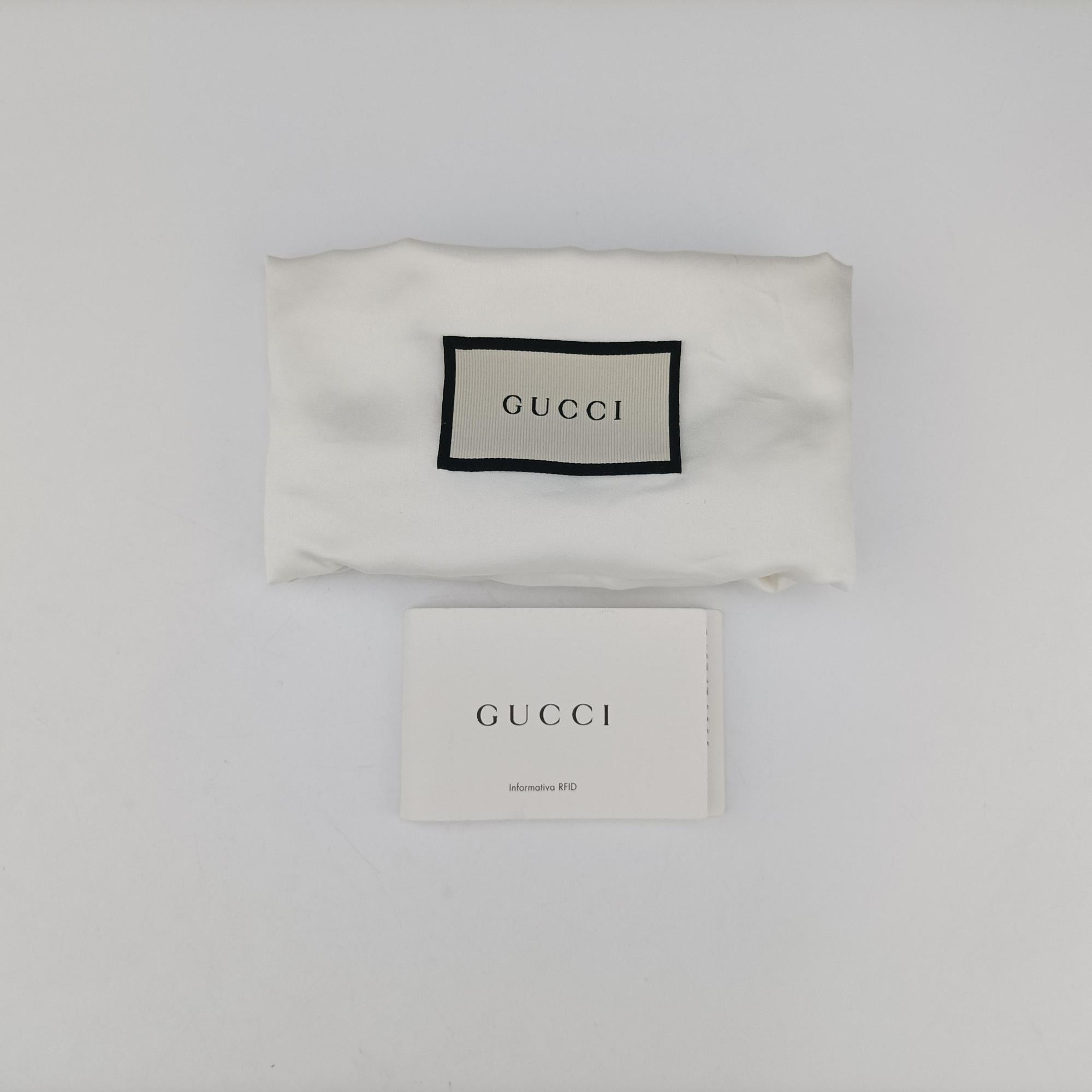 Pre-owned Gucci GG Supreme drawstring Beige×yellow PVC coated canvas×Leather 473872 shoulderbag | stylenewstar