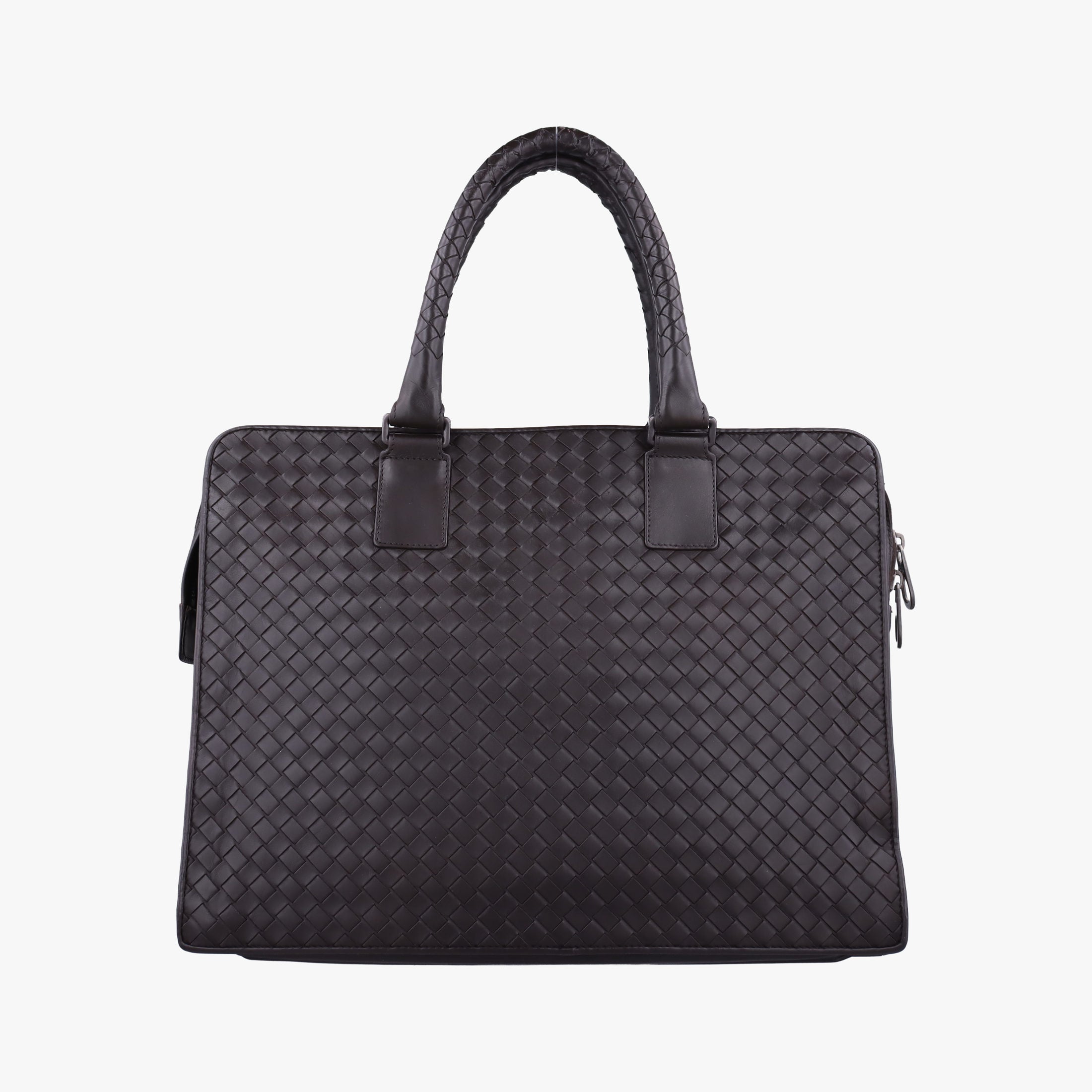 Pre-owned Bottega Veneta Intrecciato Brown lambskin  handbag | stylenewstar