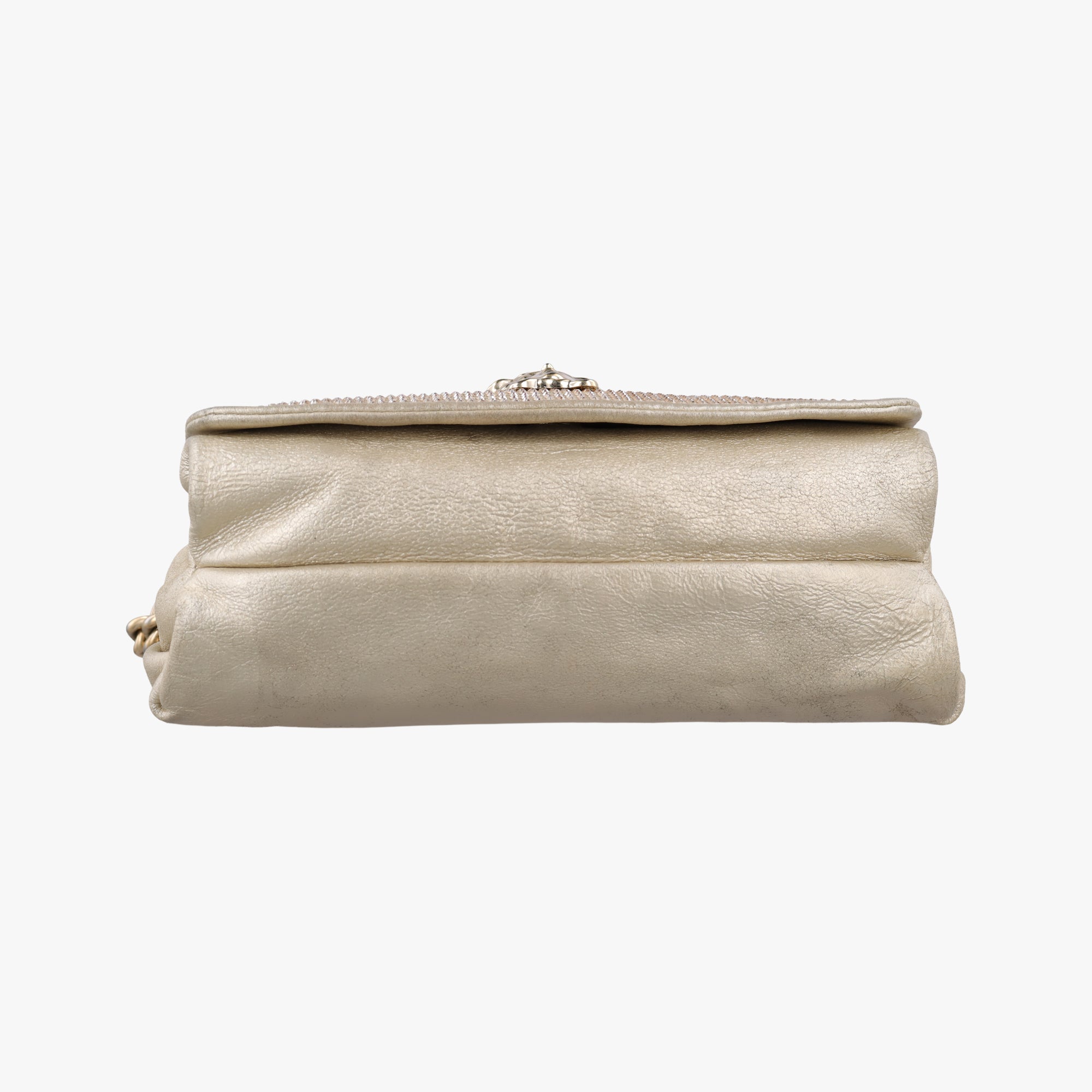 Pre-owned VERSACE medusa Golden Leather  shoulderbag | stylenewstar