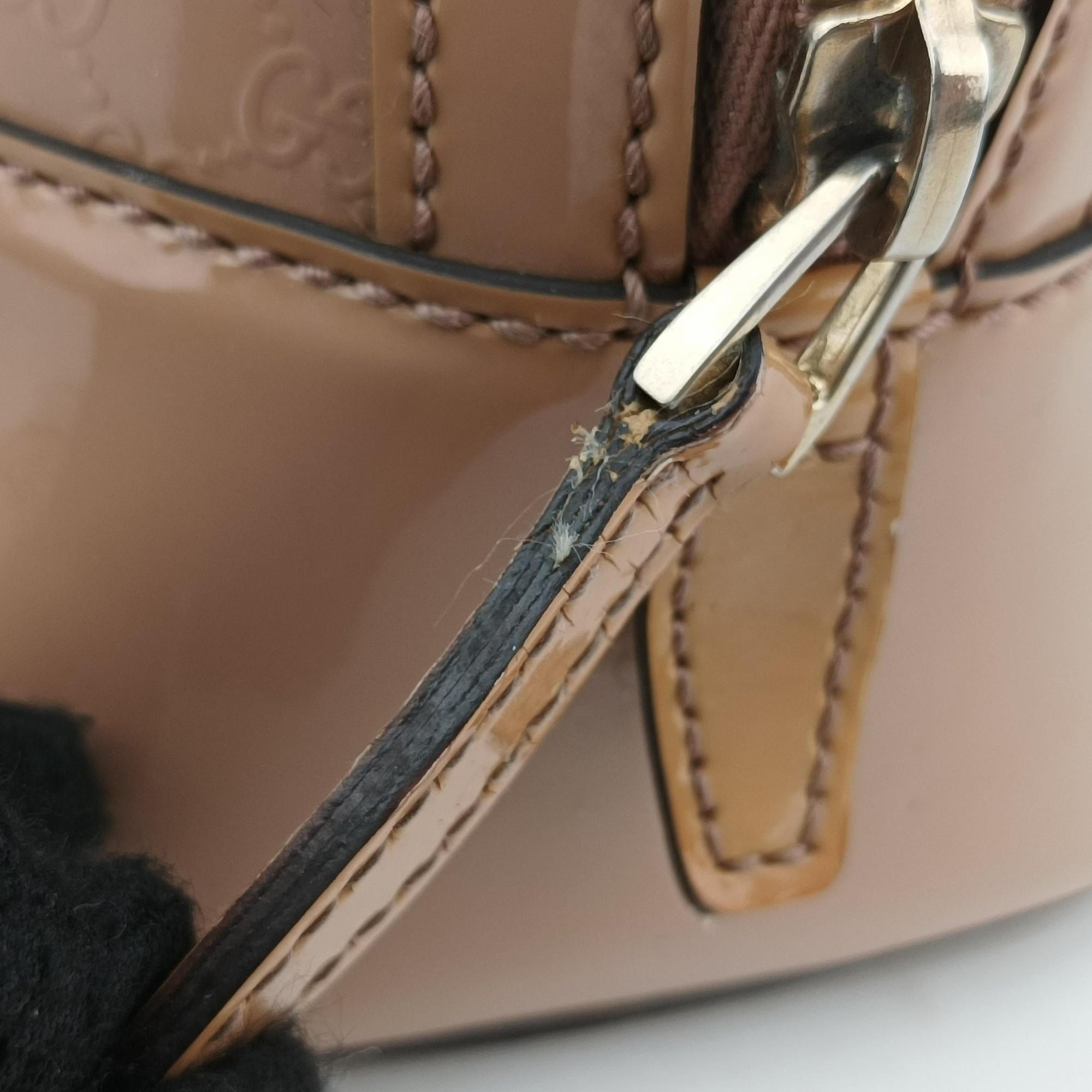 Secondhand Gucci nice Microguccissima Pink Patent 309617 shoulderbag | stylenewstar