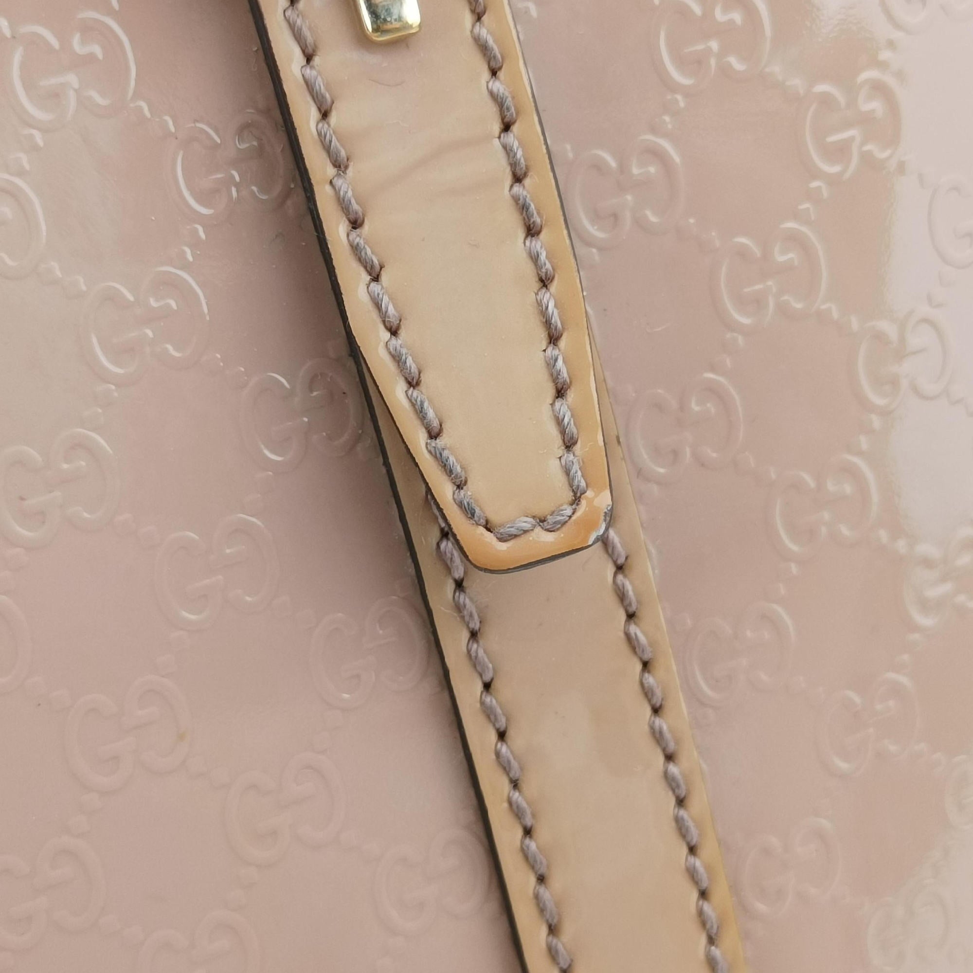Secondhand Gucci nice Microguccissima Pink Patent 309617 shoulderbag | stylenewstar