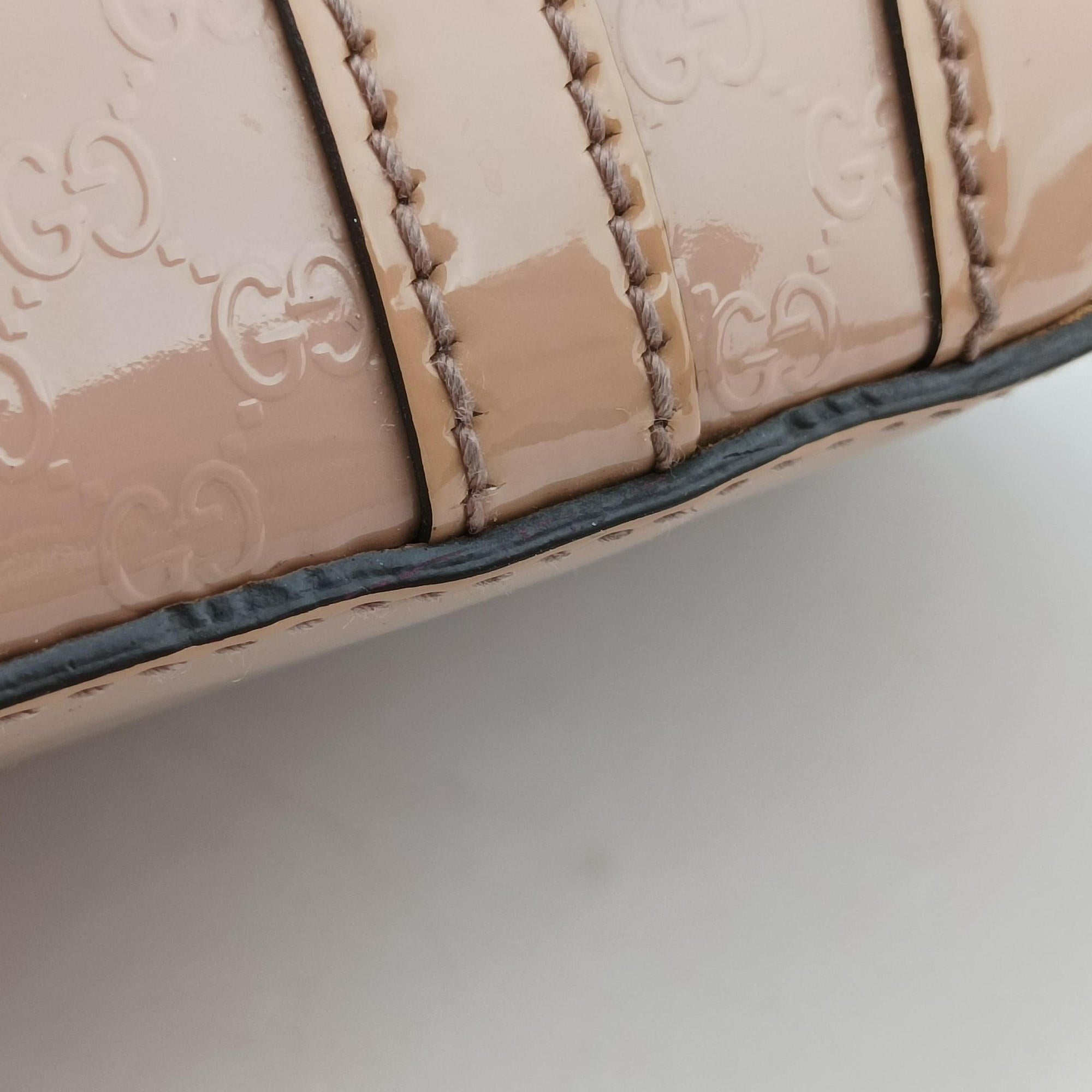 Secondhand Gucci nice Microguccissima Pink Patent 309617 shoulderbag | stylenewstar