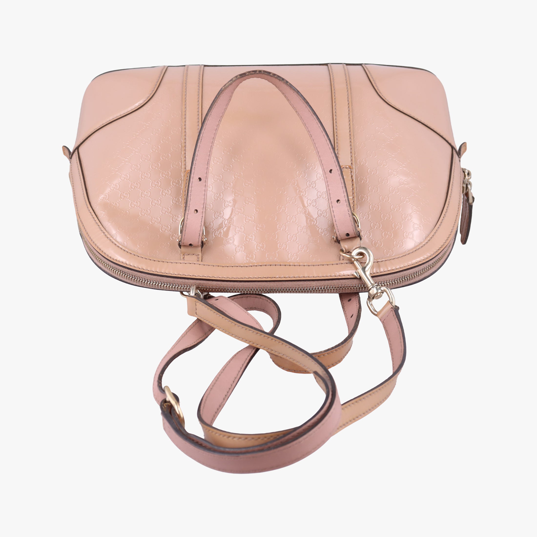 Secondhand Gucci nice Microguccissima Pink Patent 309617 shoulderbag | stylenewstar